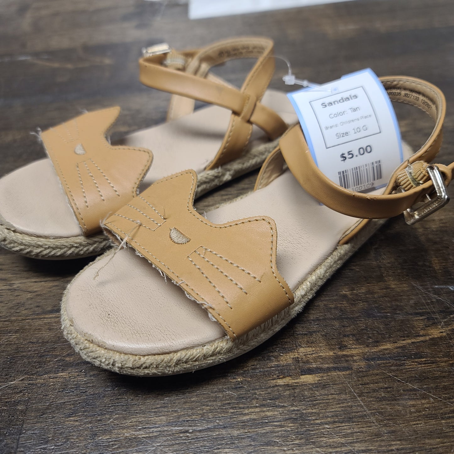 Tan Childrens Place Sandals, 10 G