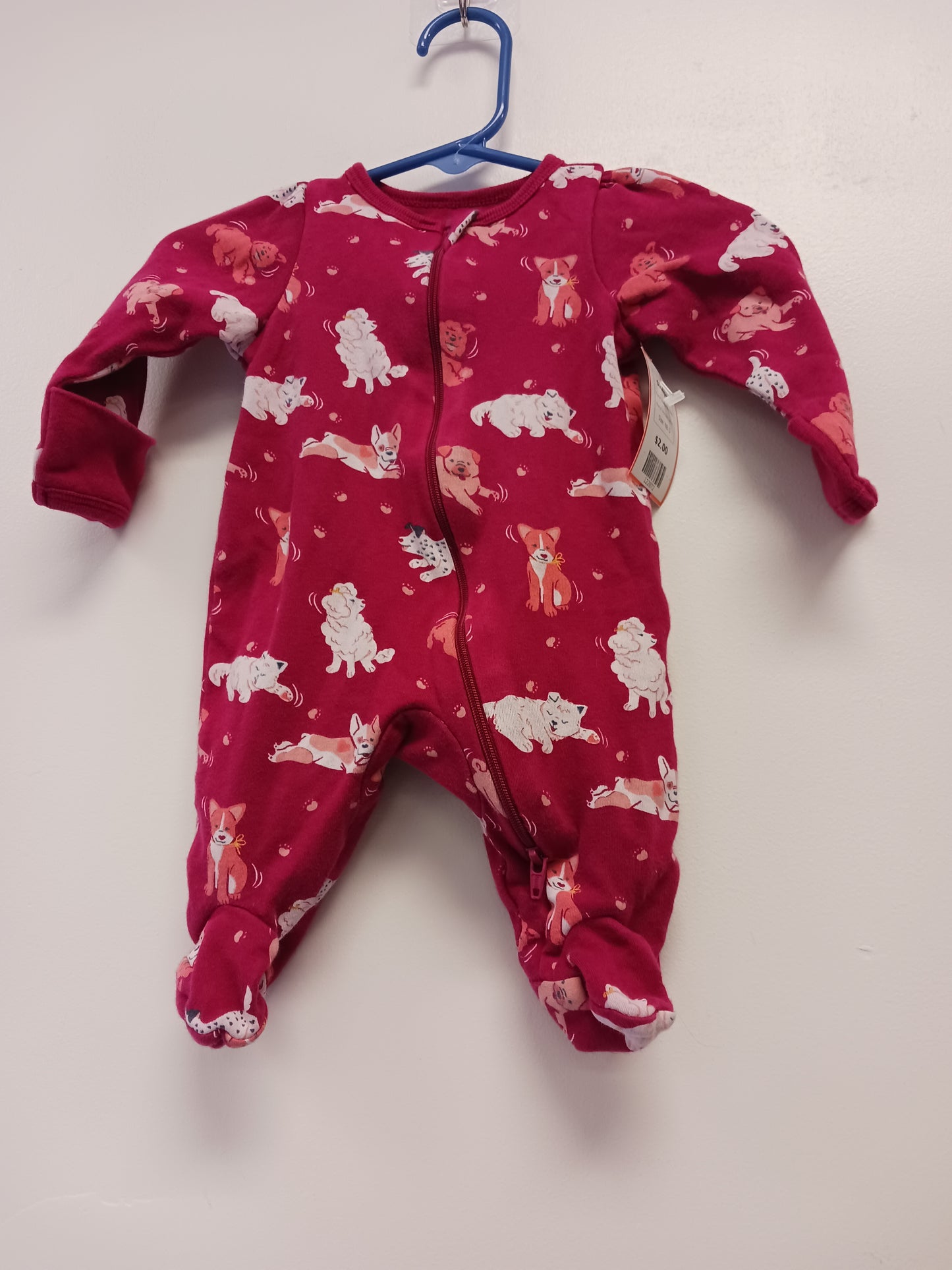 Burgandy Dog Wonder Nation Sleeper, NB G