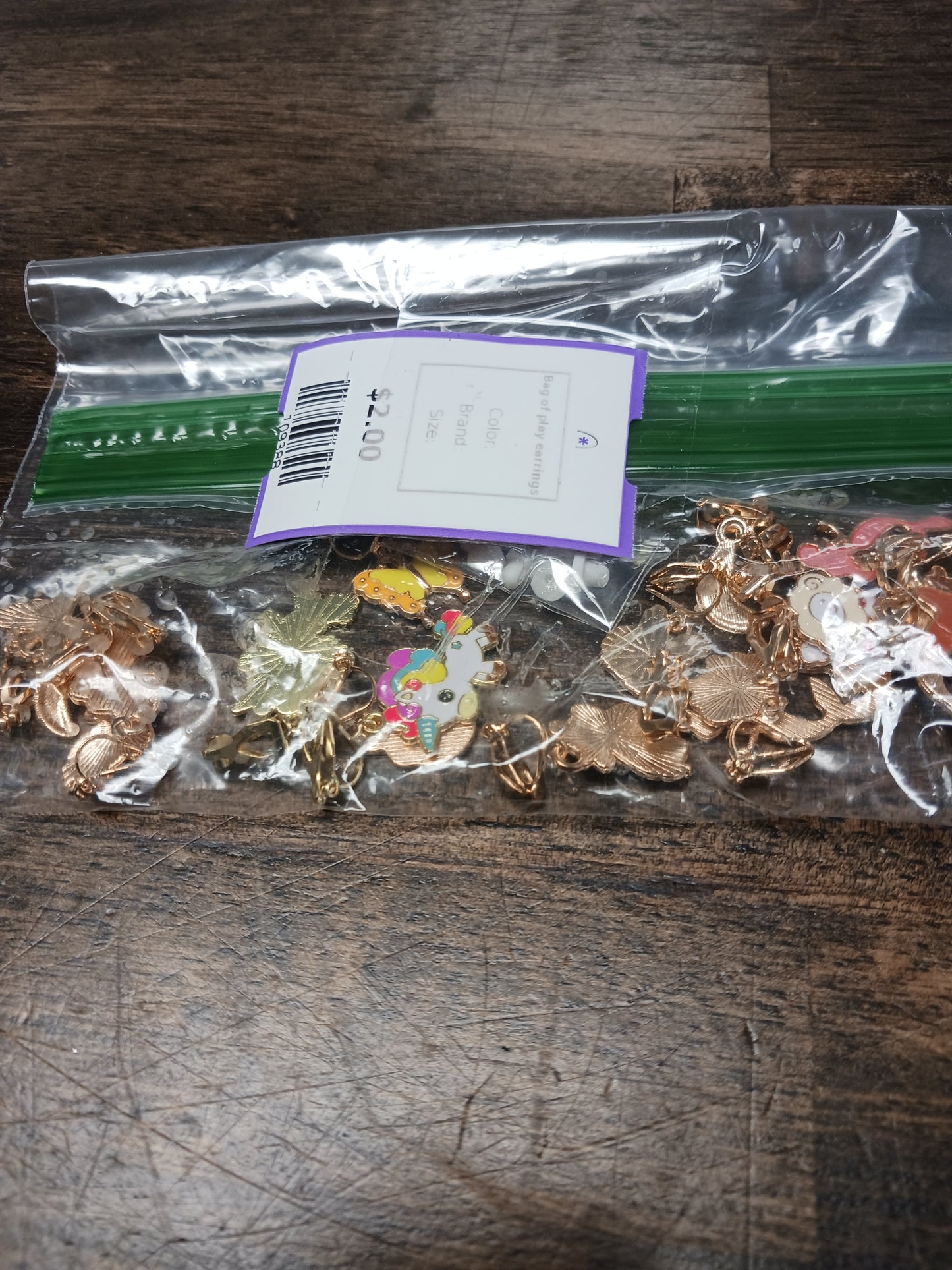 Bag of play earrings