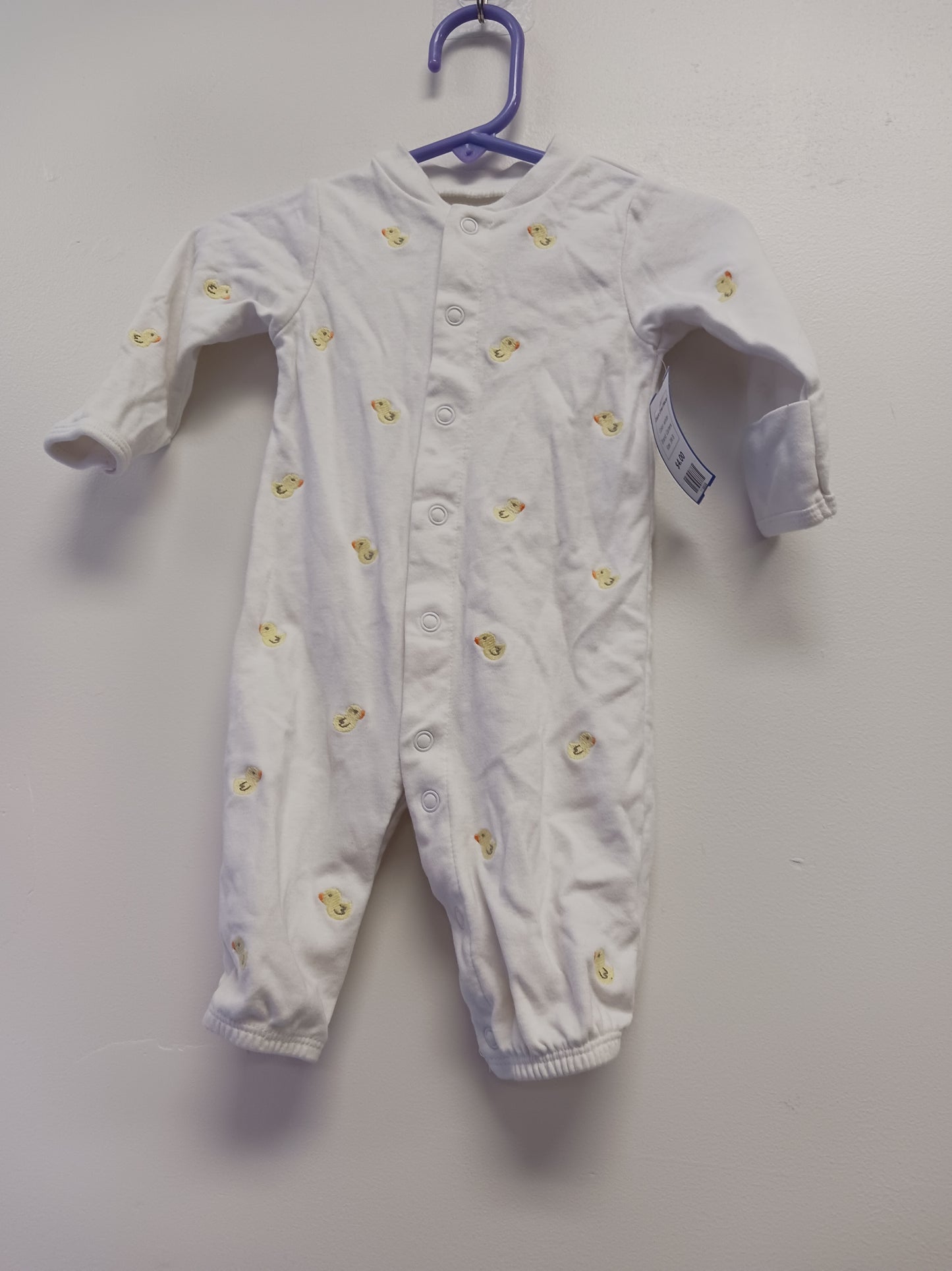 white Carters Duck One Piece, 3M B