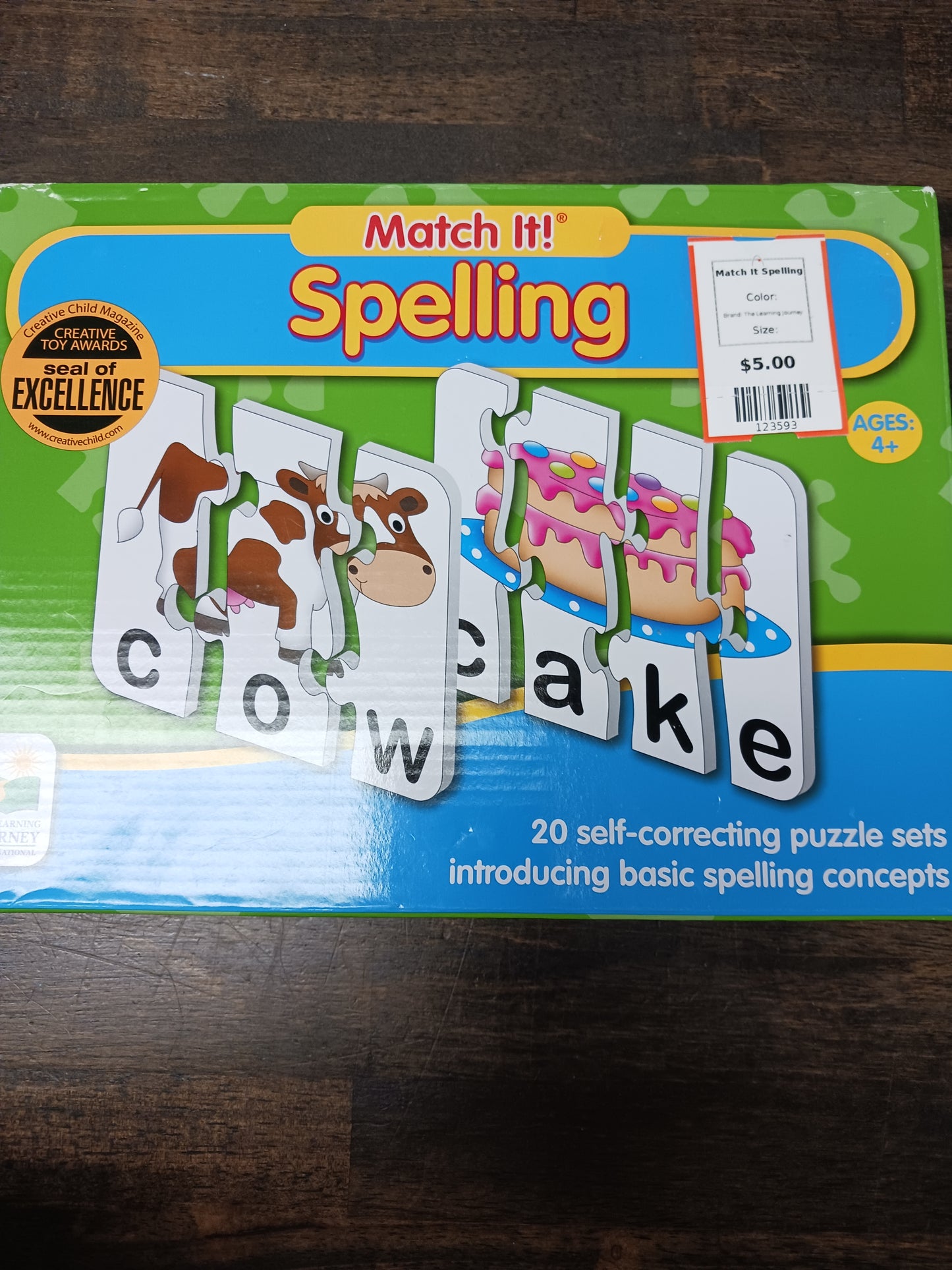 The Learning Journey Match It Spelling