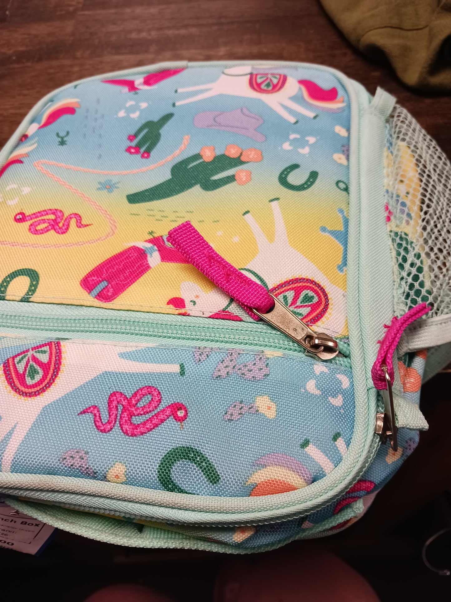 Blue/Yellow Unicorn Lunch Box