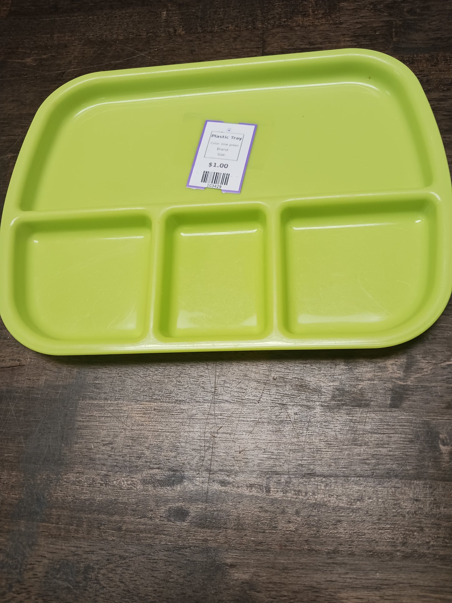 lime green Plastic Tray