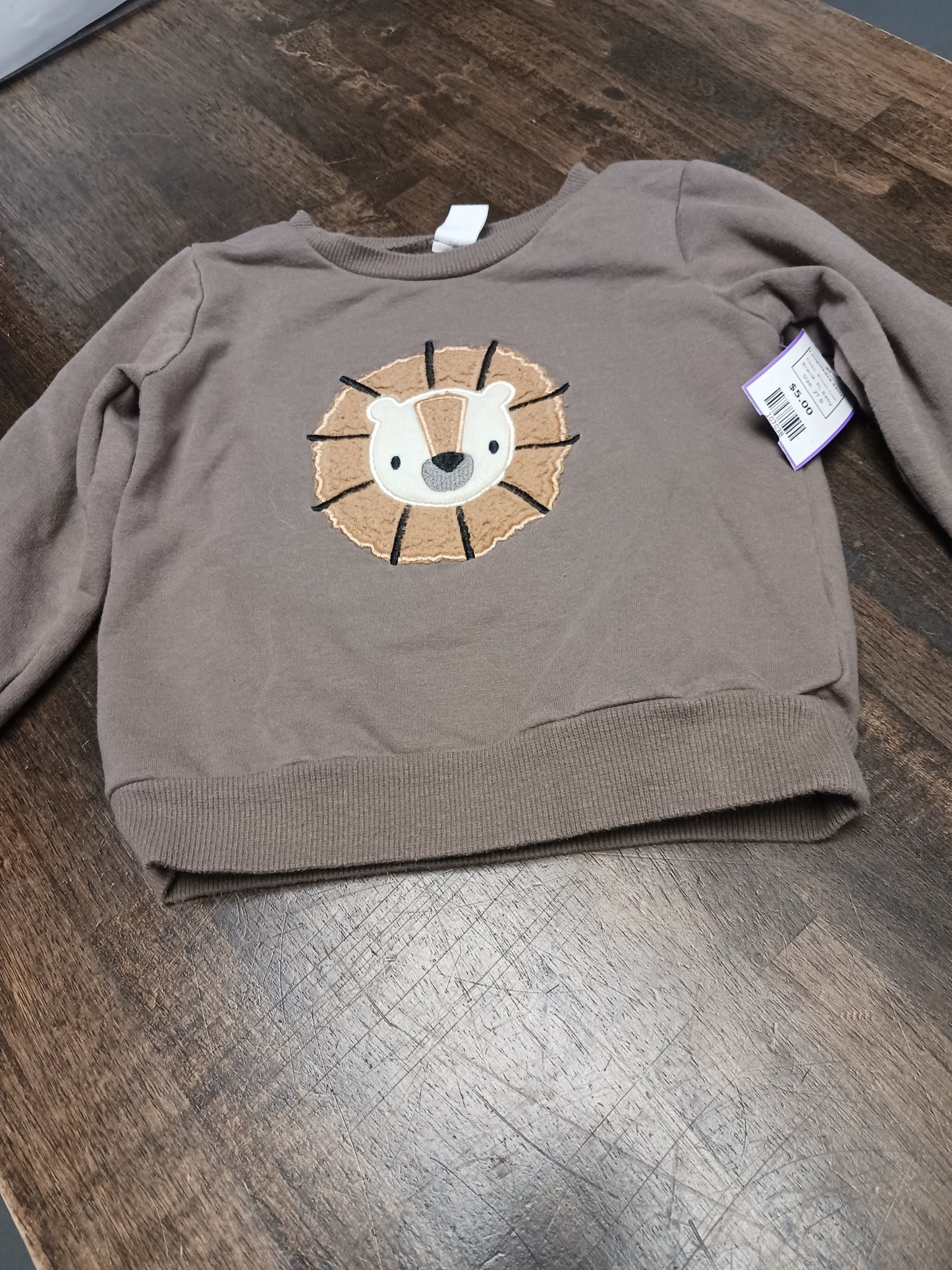 Brown Lion PL Baby Longsleeve Shirt, 2T B