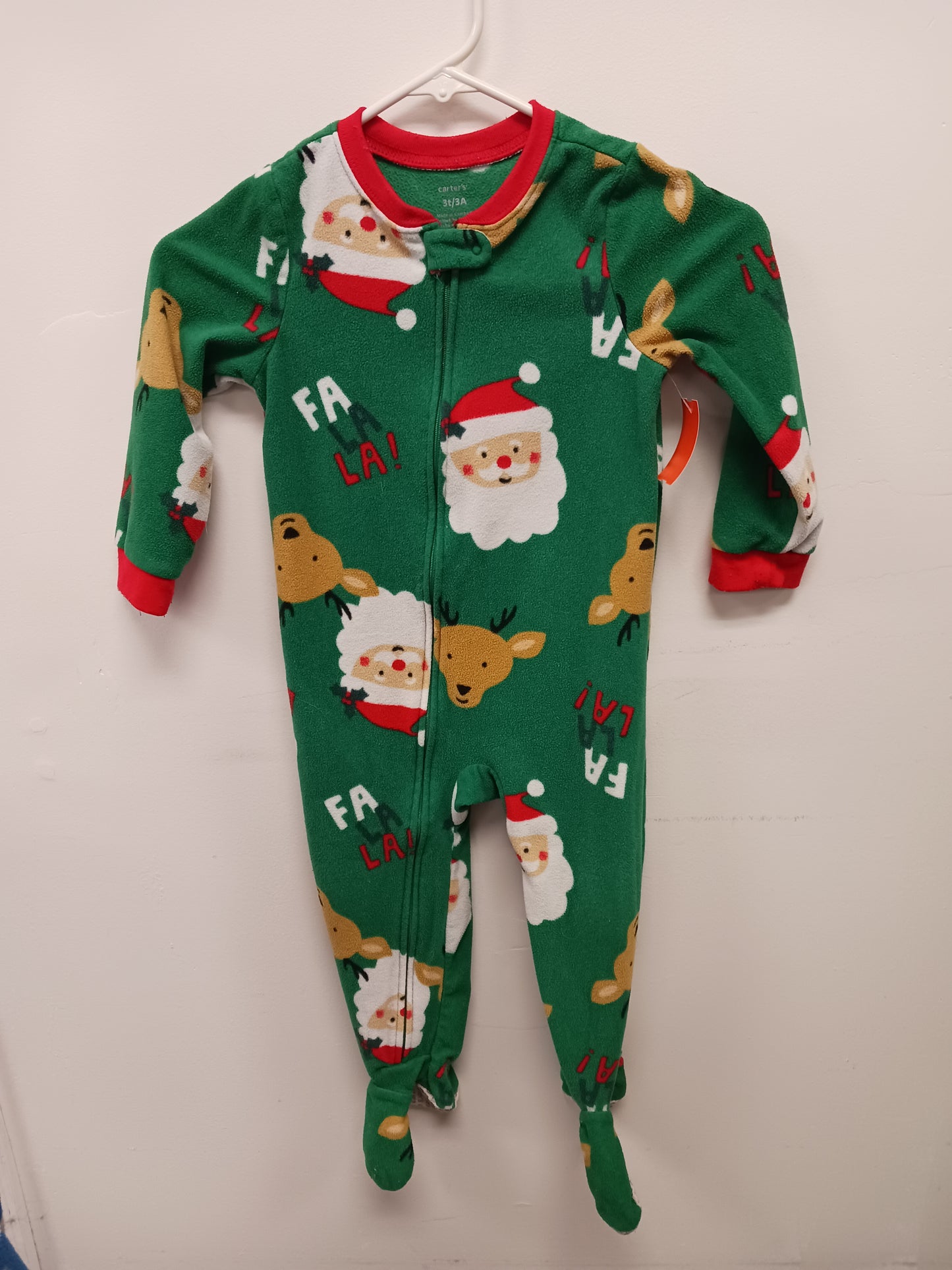 Green Christmas Carters Sleeper, 3T B