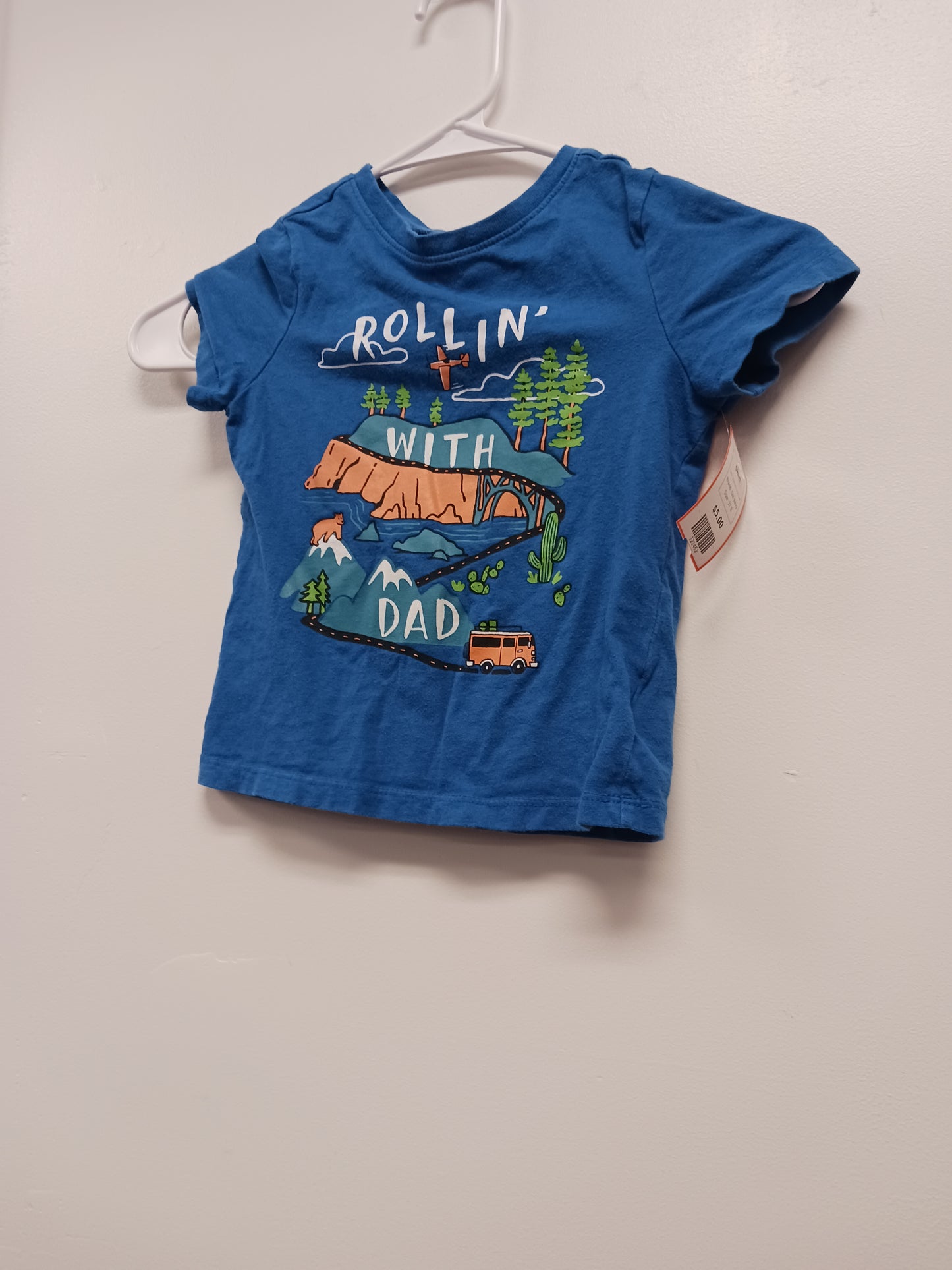 Blue Rollin With Dad Old Navy Shirt, 3T B