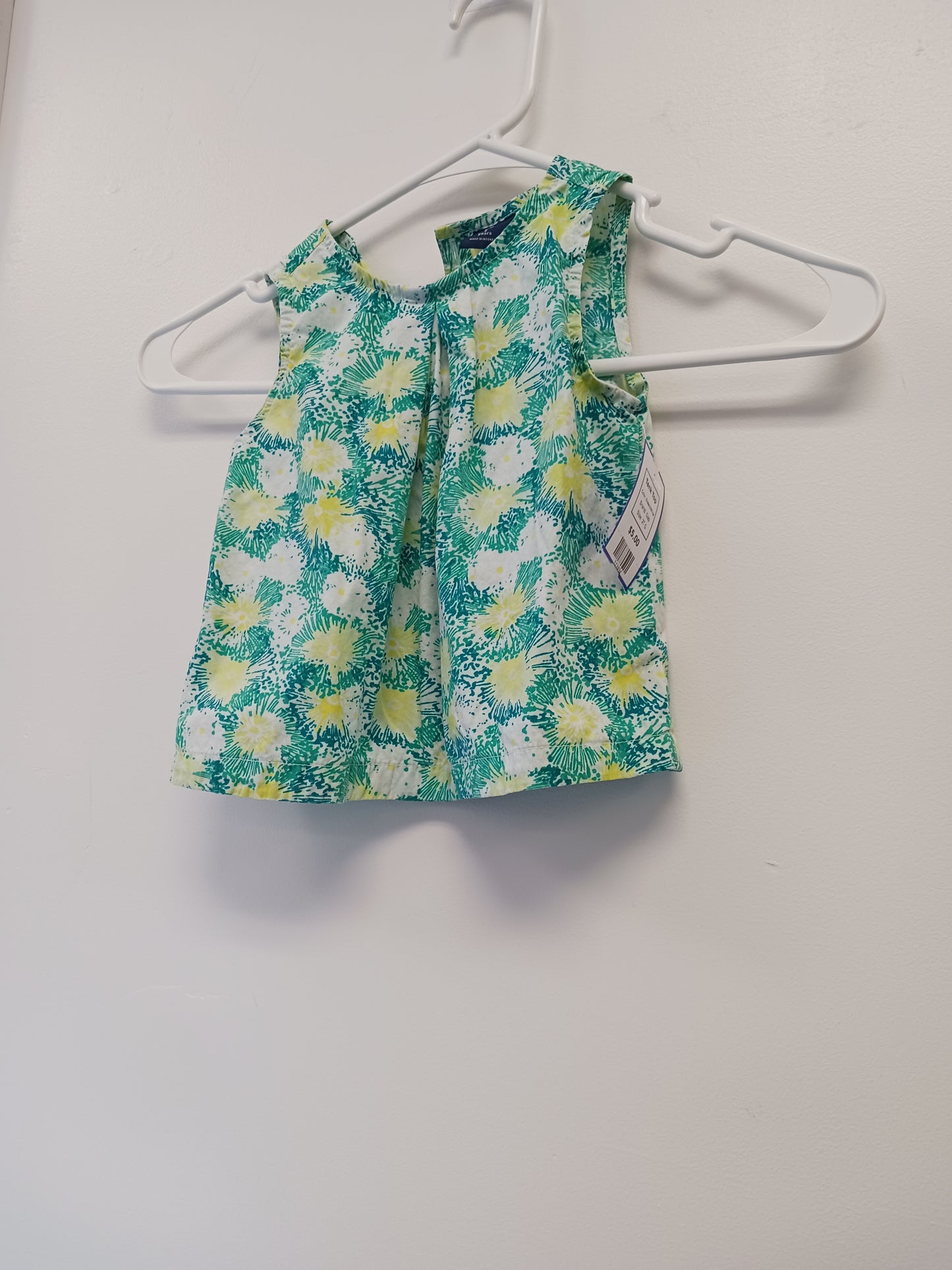 Green/White Gap Tank Top, 2T G