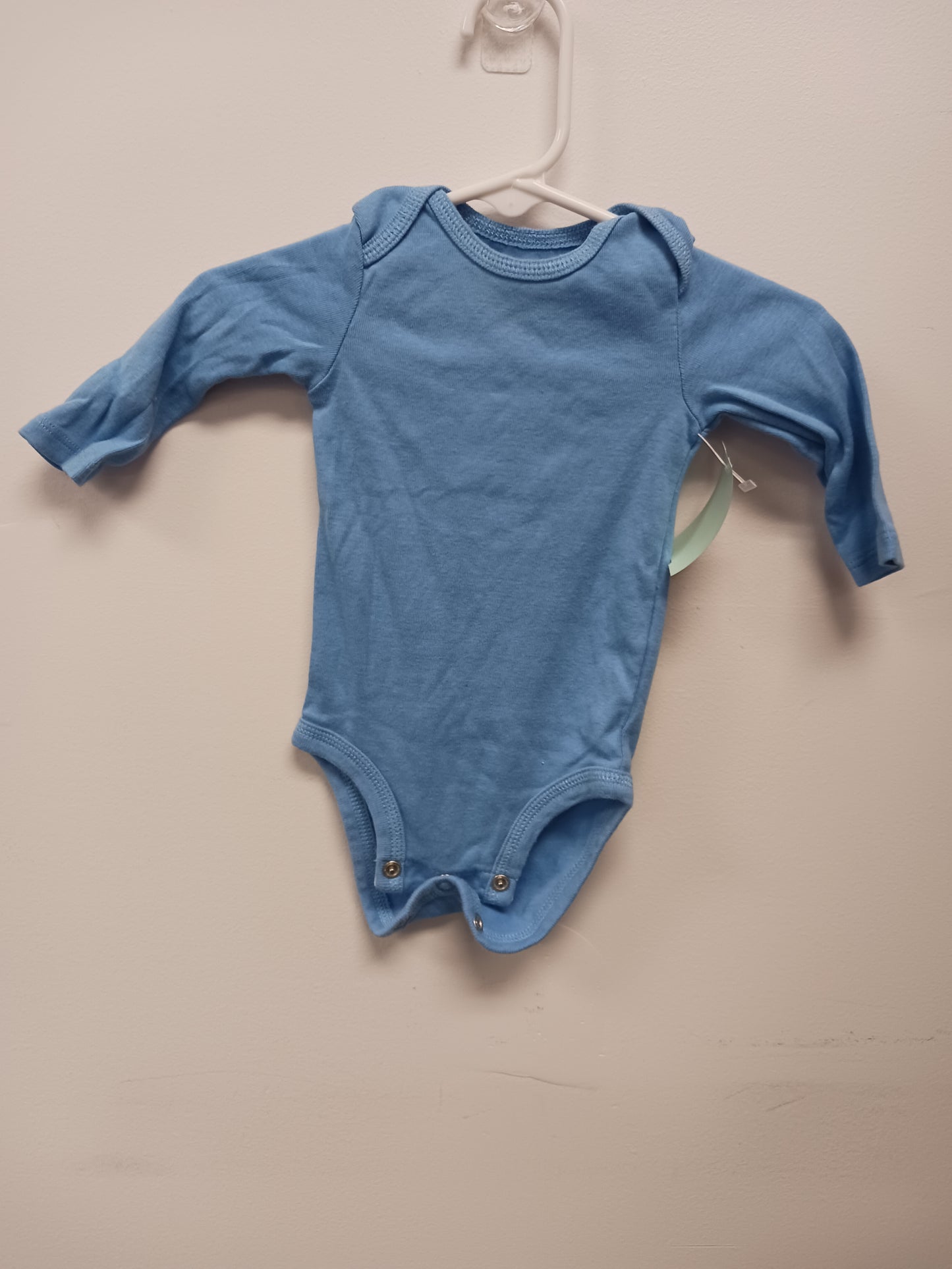 Blue just one you Long Sleeve Onesie, 3M B
