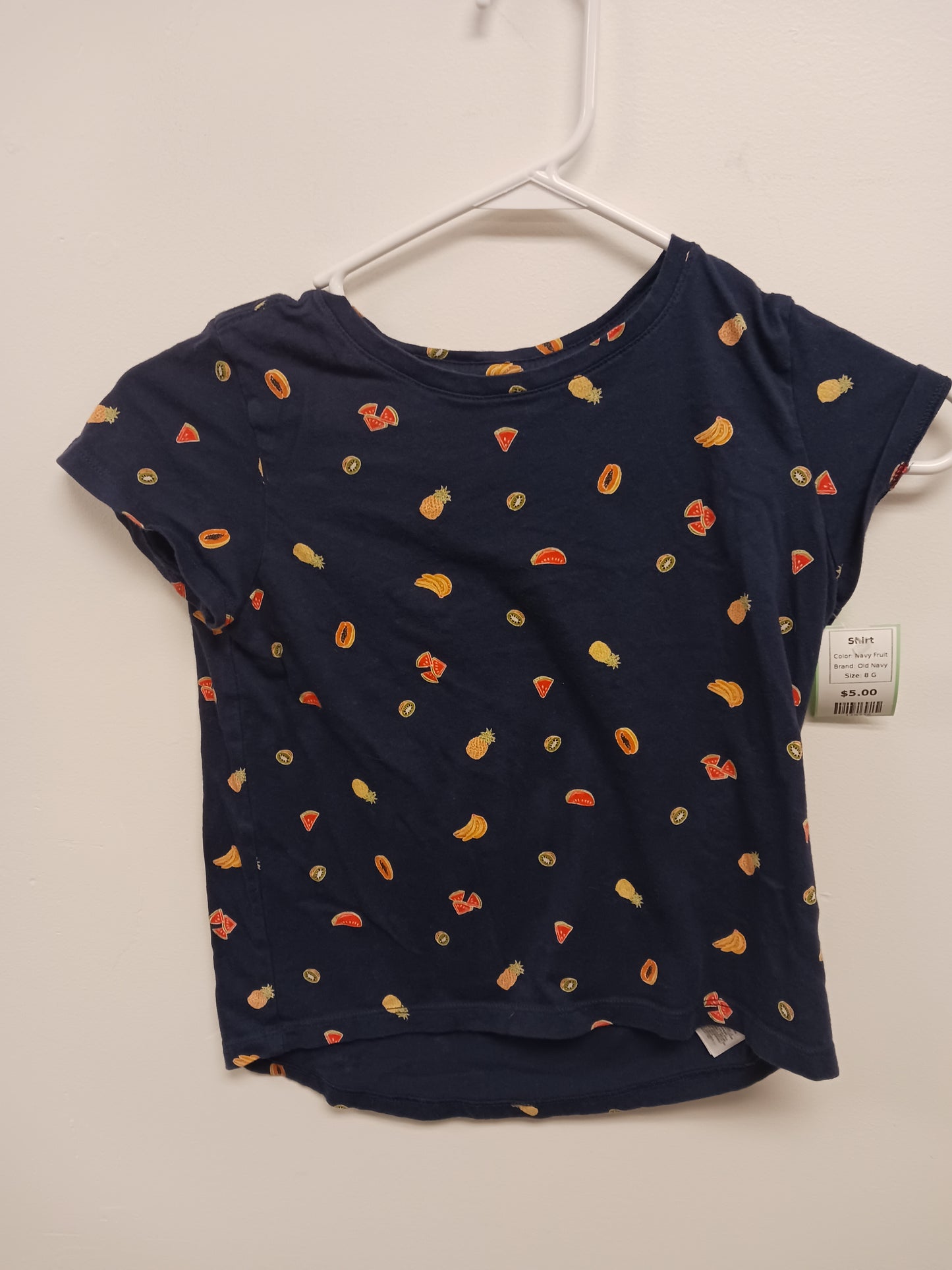 Navy Fruit Old Navy Shirt, 8 G