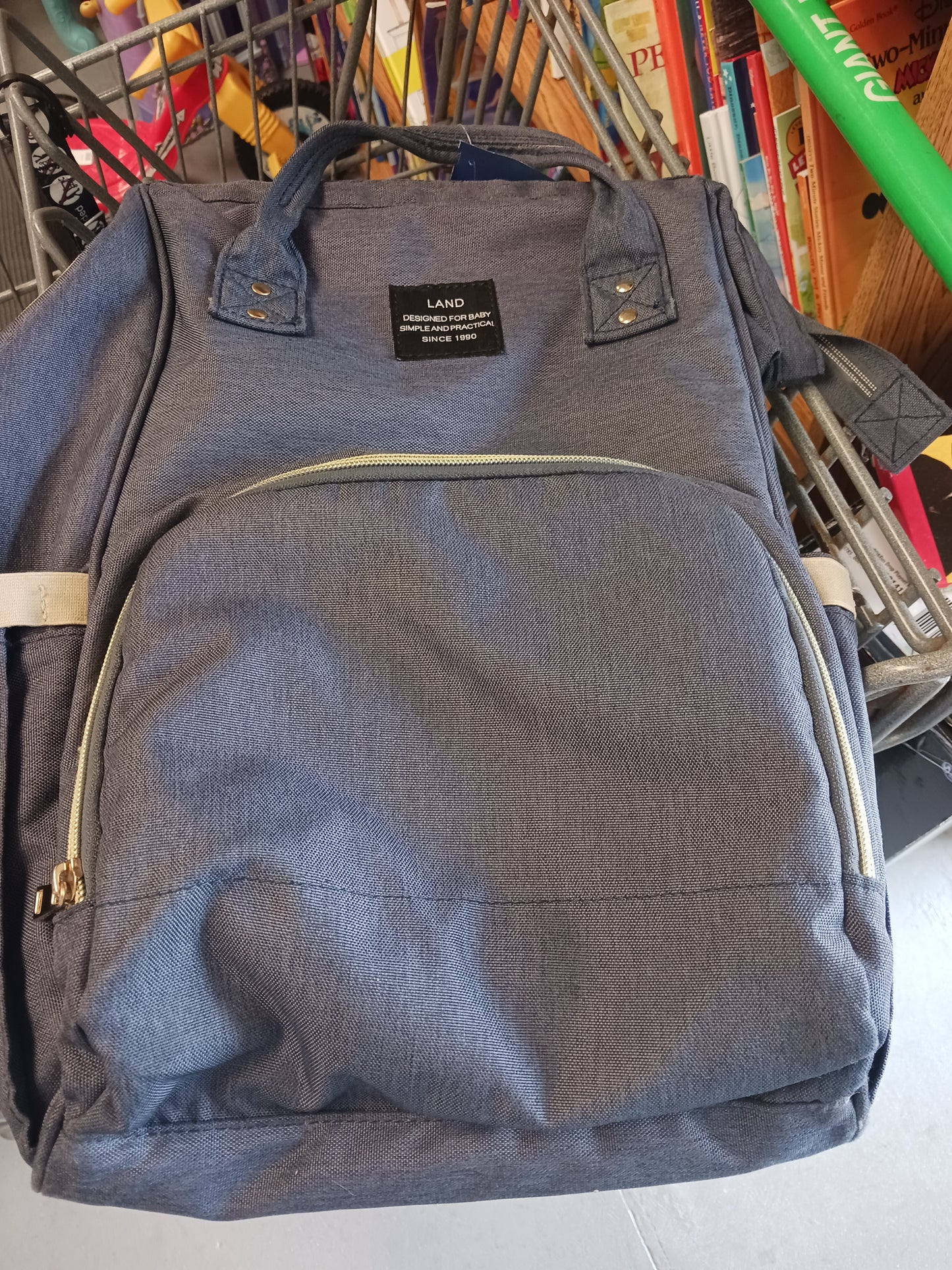 Grey Diaper Bag