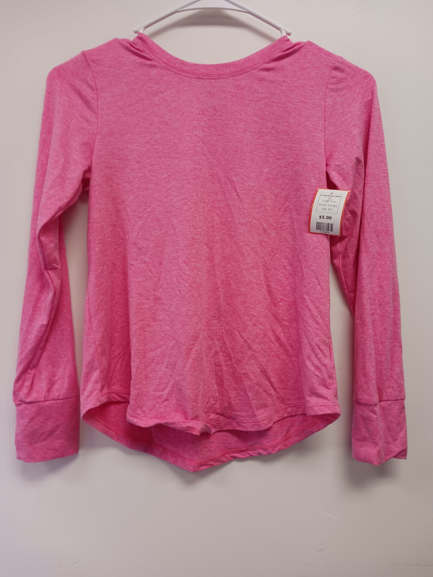 Pink Runway Longsleeve Shirt, 8 G