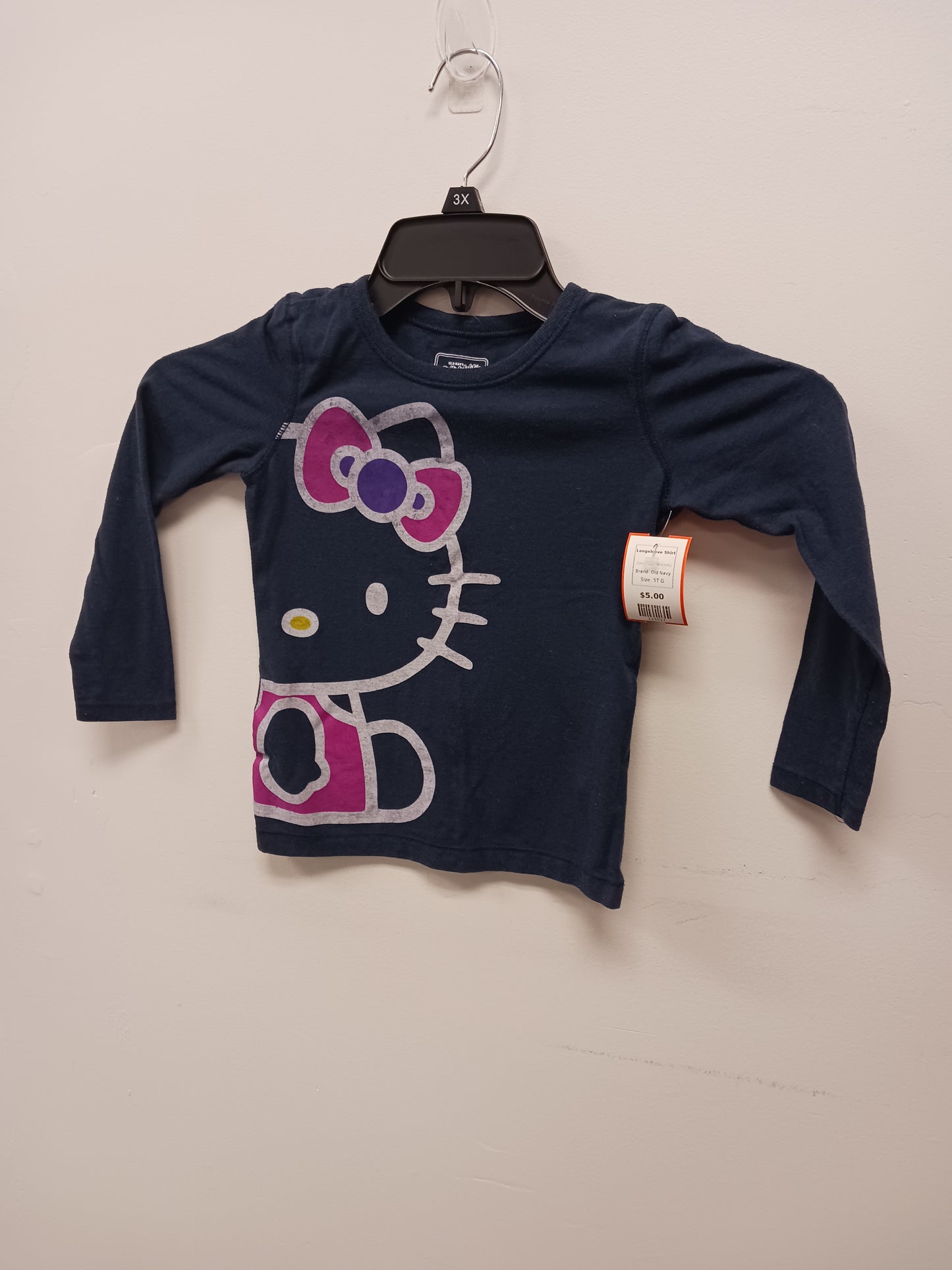Navy Hello Kitty Old Navy Longsleeve Shirt, 5T G