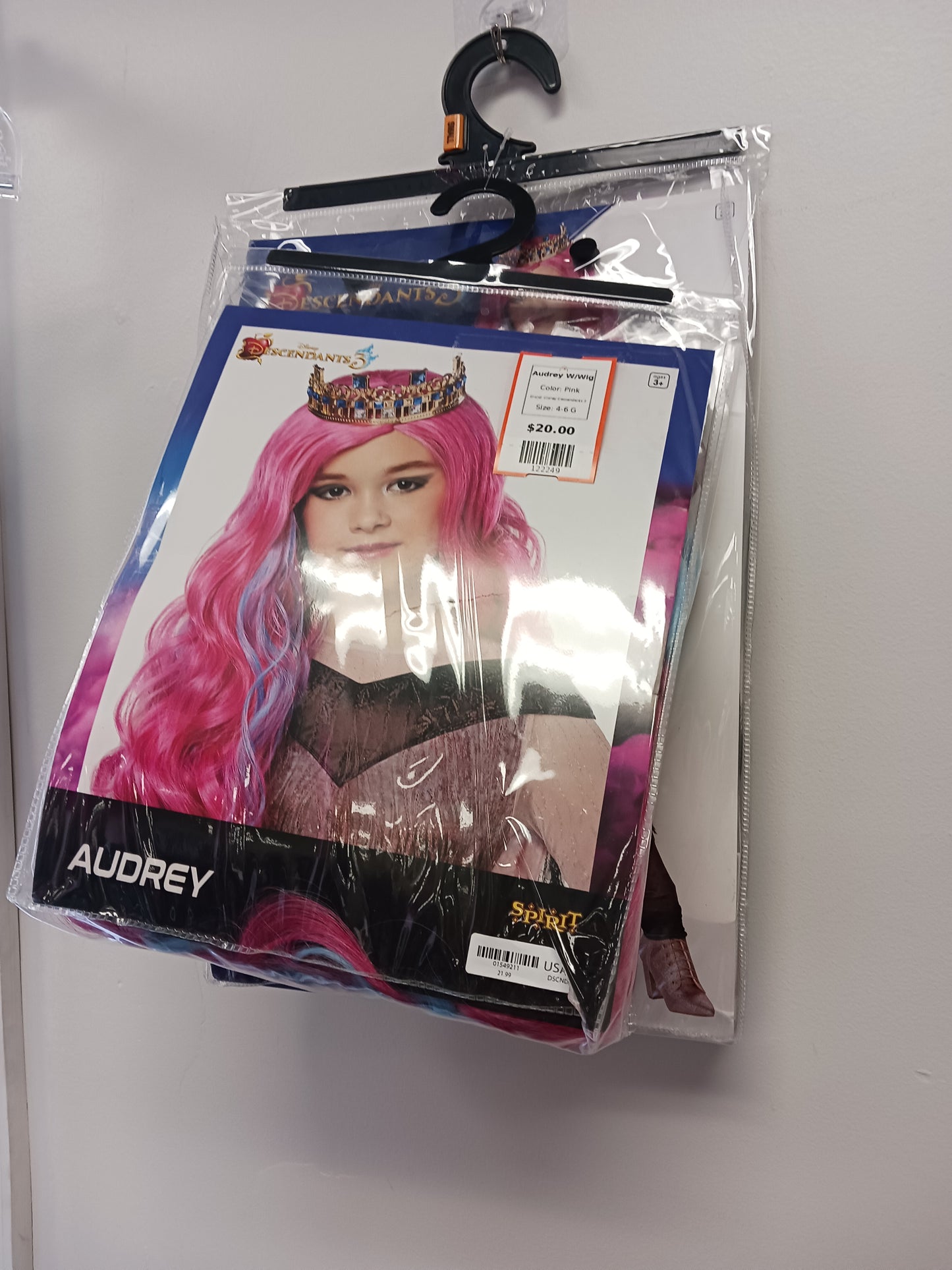 Pink Disney Descendants 3 Audrey W/Wig, 4-6 G