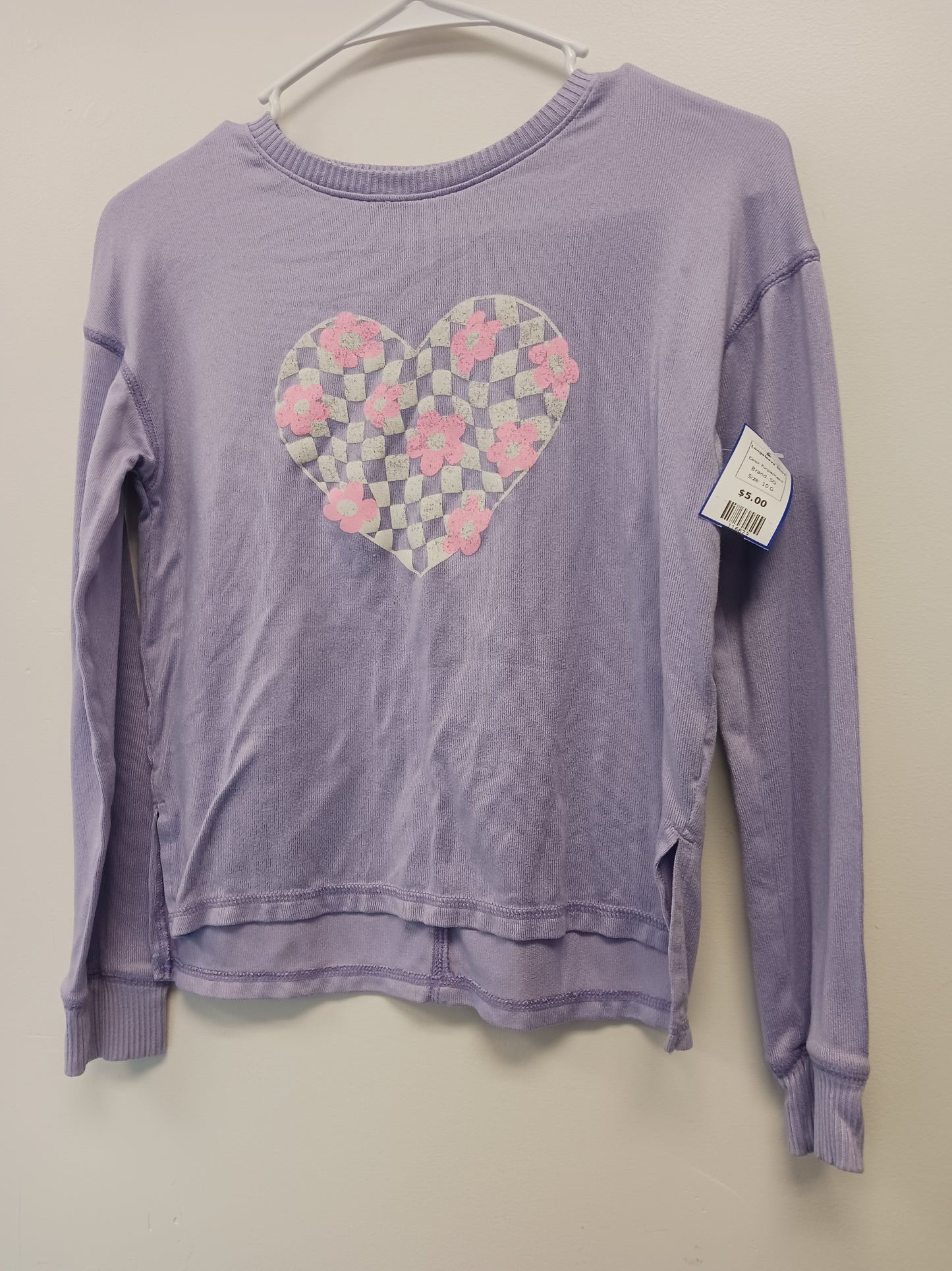 Purple/Heart SO Longsleeve Shirt, 10 G