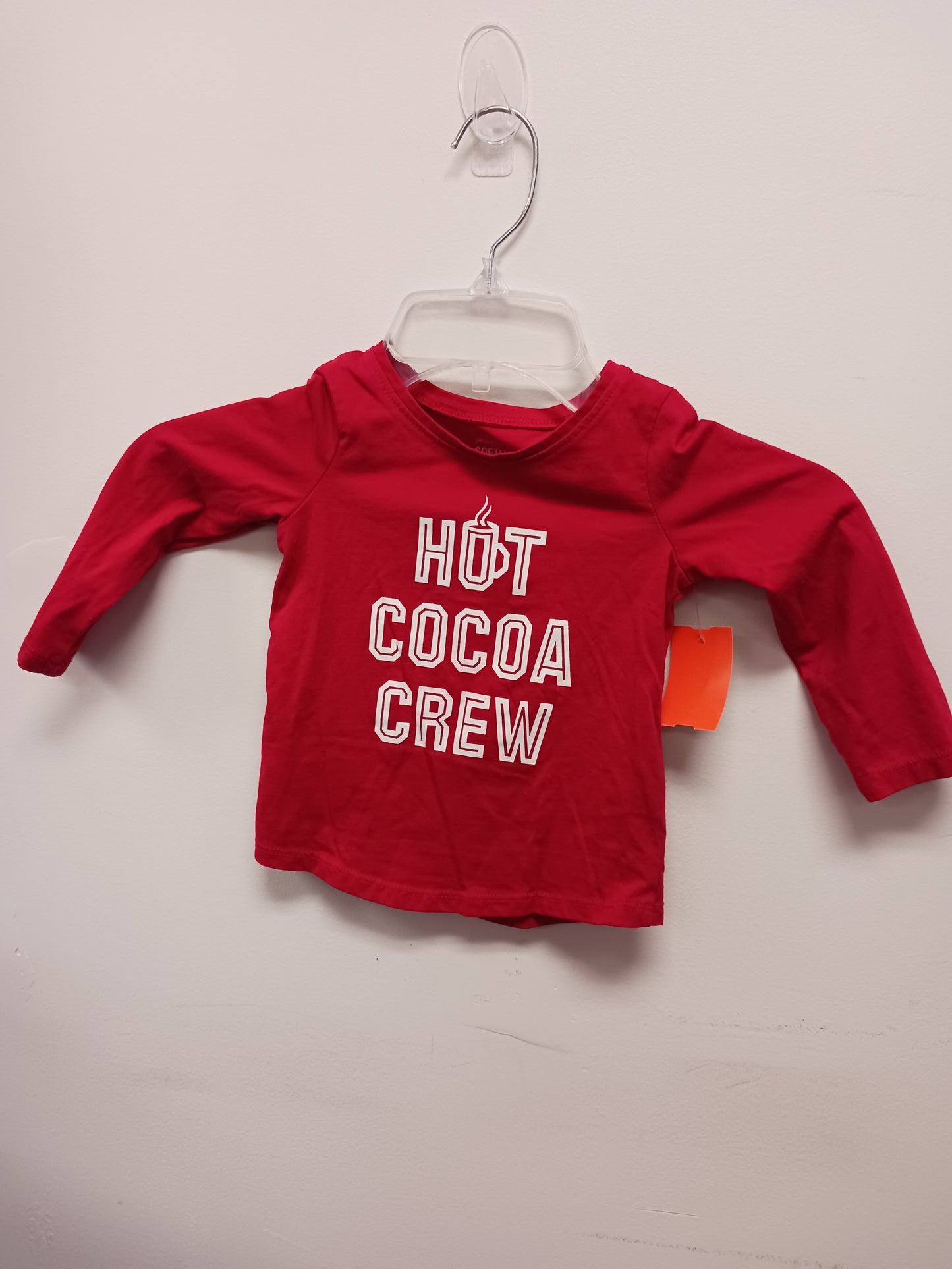 Red Hot Cocoa Crew Jumping Bean Longsleeve Shirt, 18M G