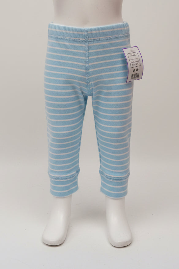 Blue/White Striped Carters Pants, 3M B