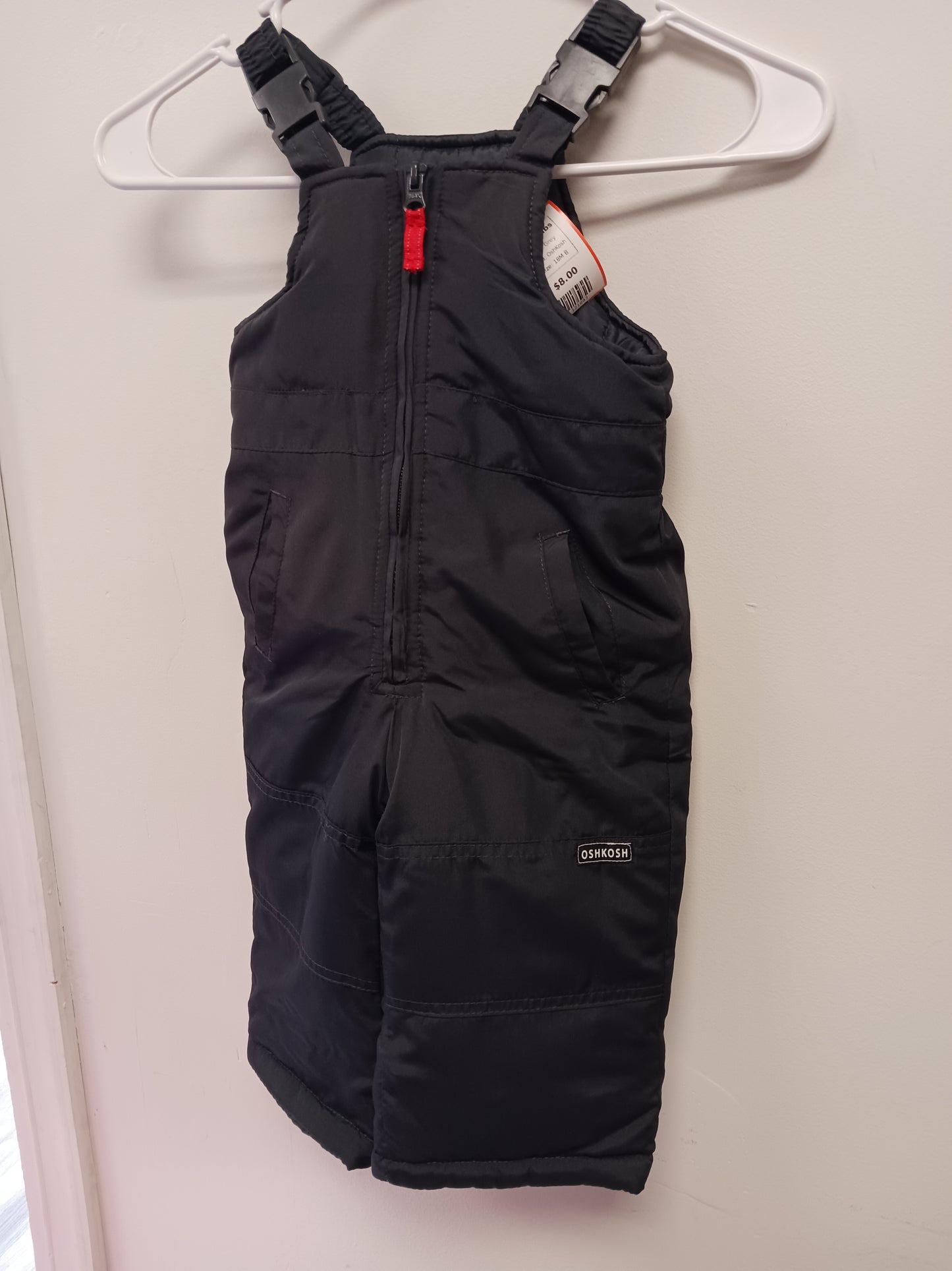 Grey OshKosh Snow Bibs, 18M B