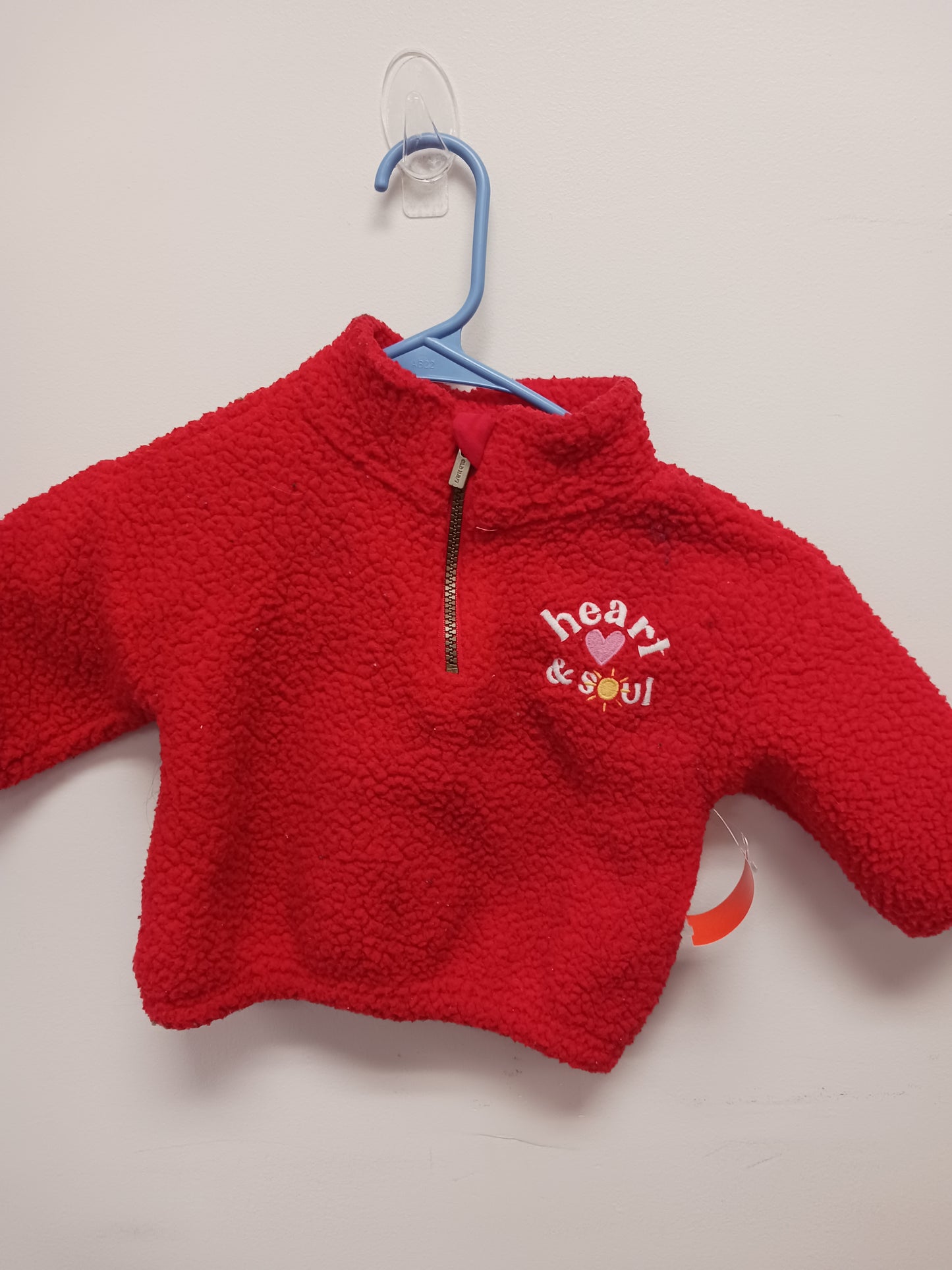 Red Old Navy 1/4 Zip Jacket, 18-24M G