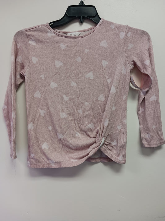 Pink Heart R + R Longsleeve Shirt, 8 G