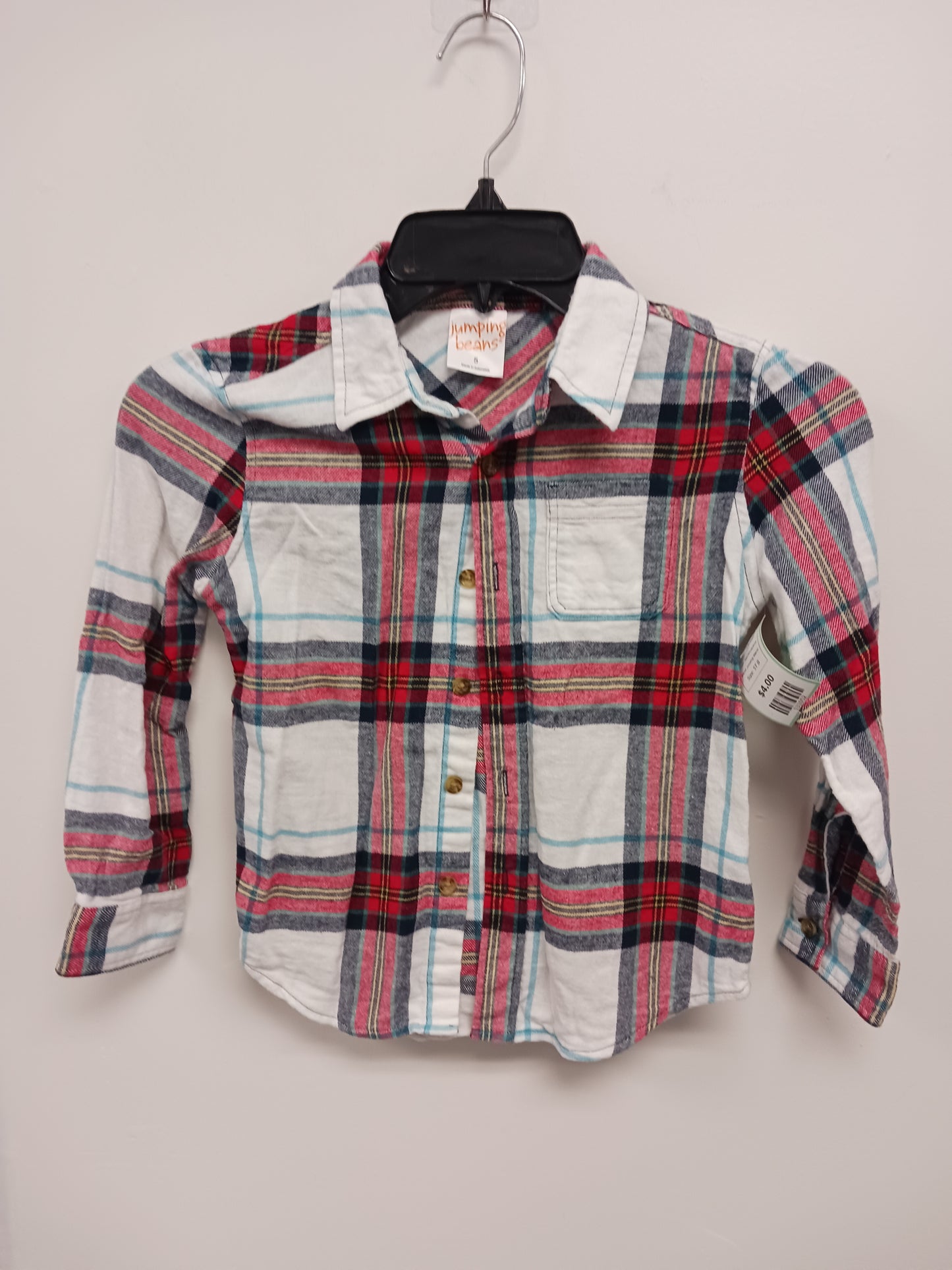 Red/White/Blue Jumping Beans Flannel, 5T B
