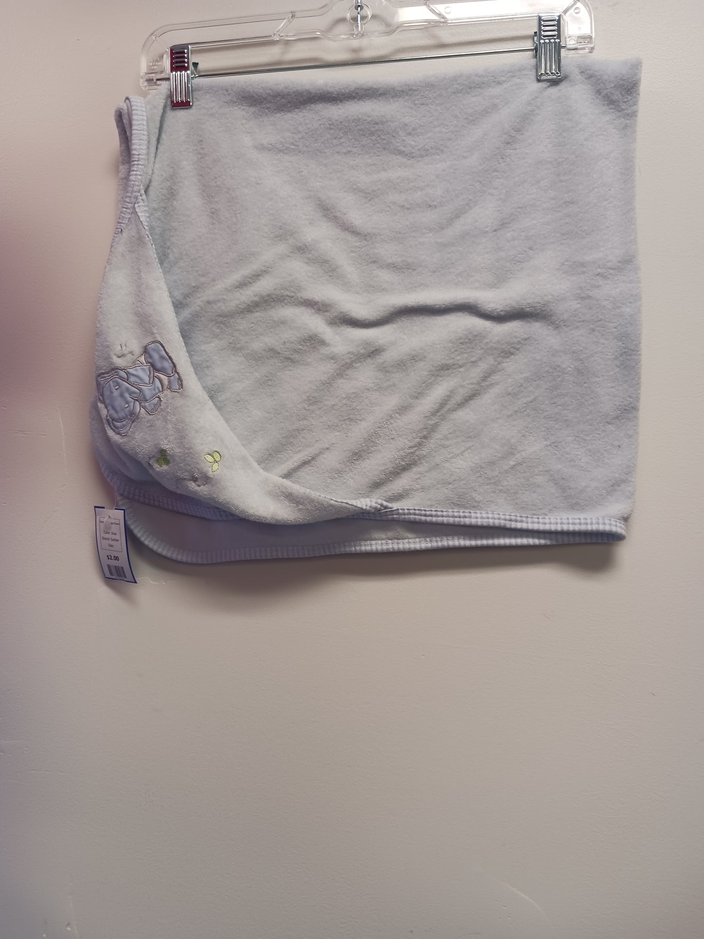 blue Gerber Elephant Hooded Towel