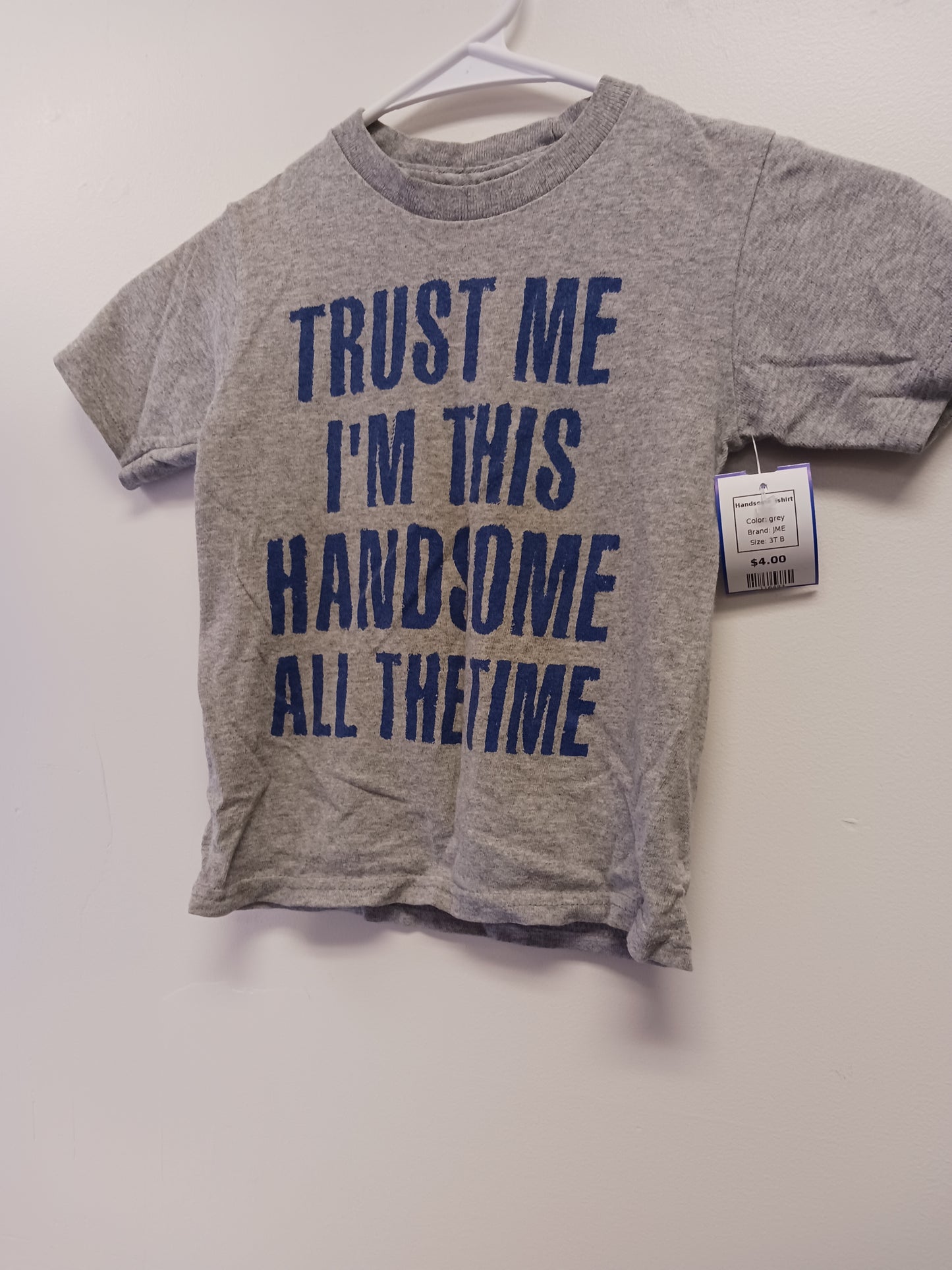 grey JME Handsome Tshirt, 3T B
