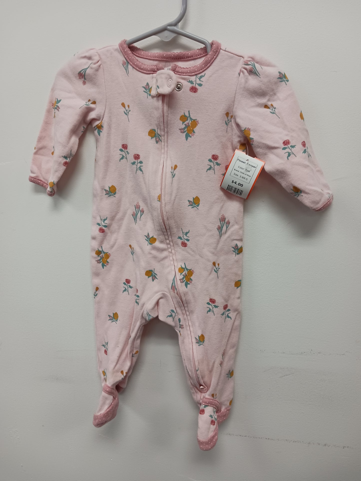 Pink Child of Mine Flower Sleeper, 3-6M G