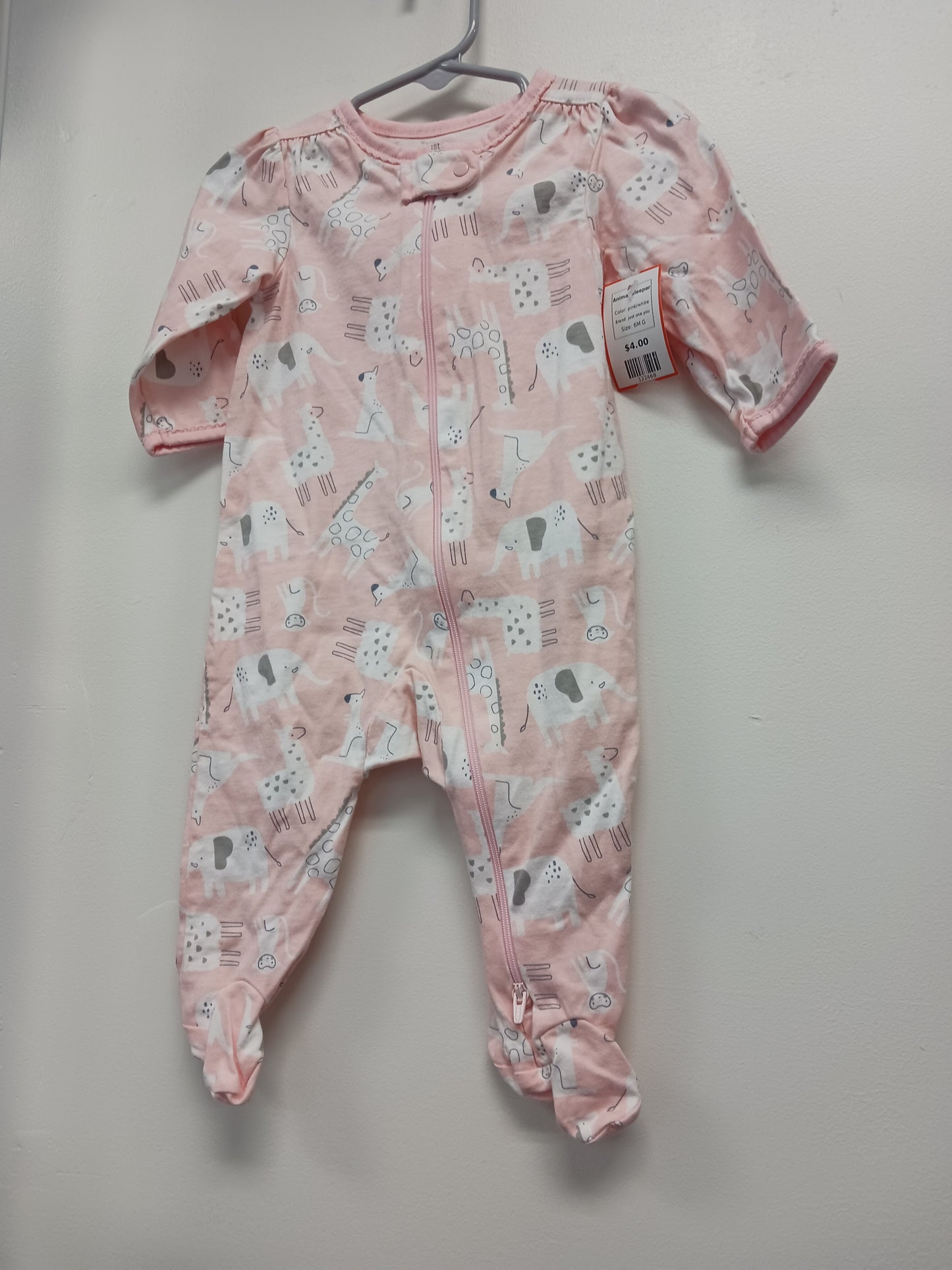 pink/white just one you Animal Sleeper, 6M G