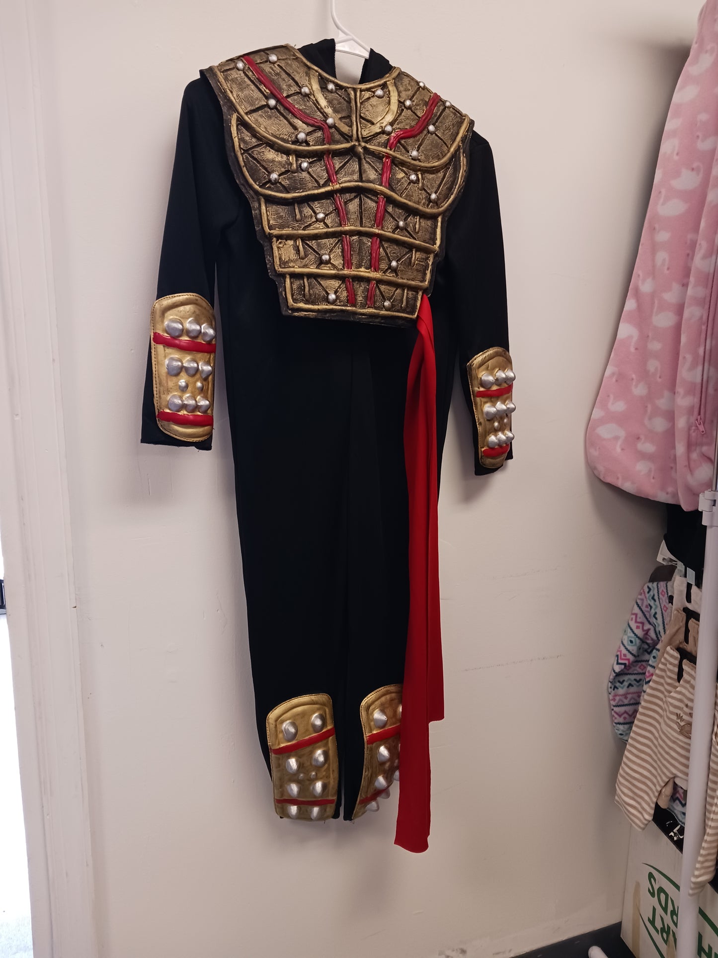 Black/Red Ninja Costume, 4-6