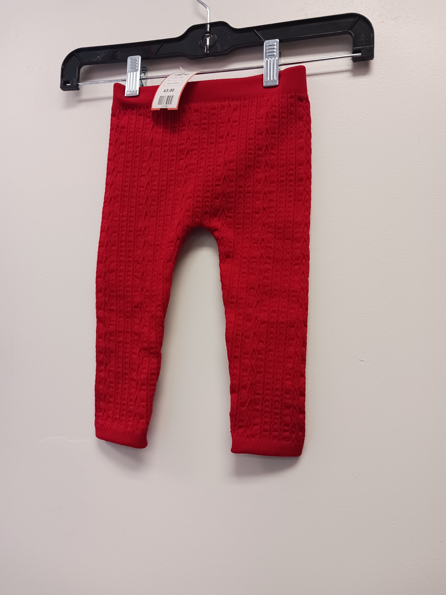 Red Small Wonders Leggings, 6-9M G