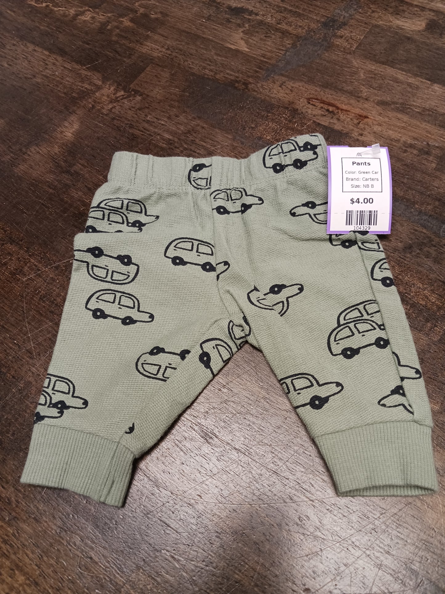 Green Car Carters Pants, NB B