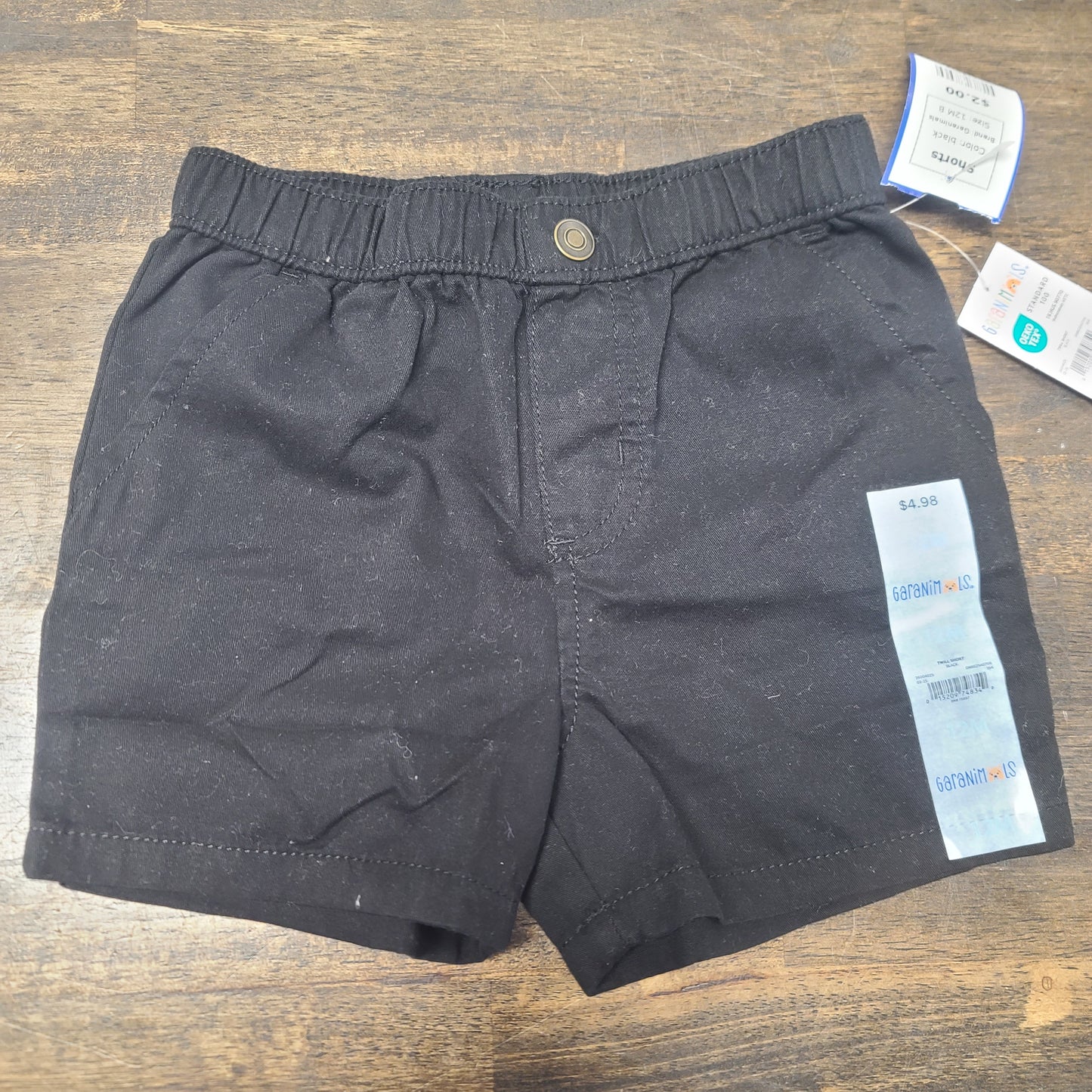 black Garanimals Shorts, 12M B