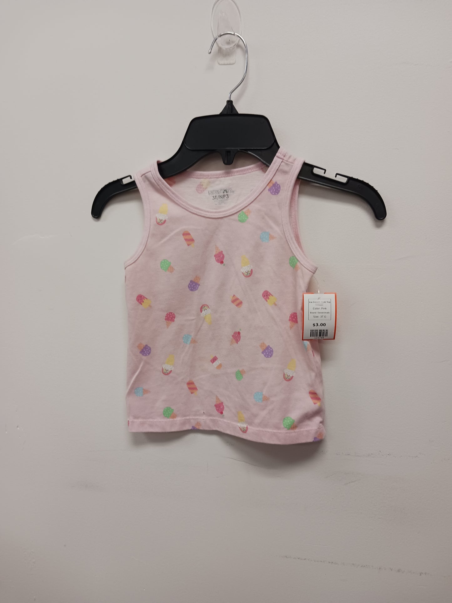 Pink Garanimals Ice Cream Tank Top, 3T G