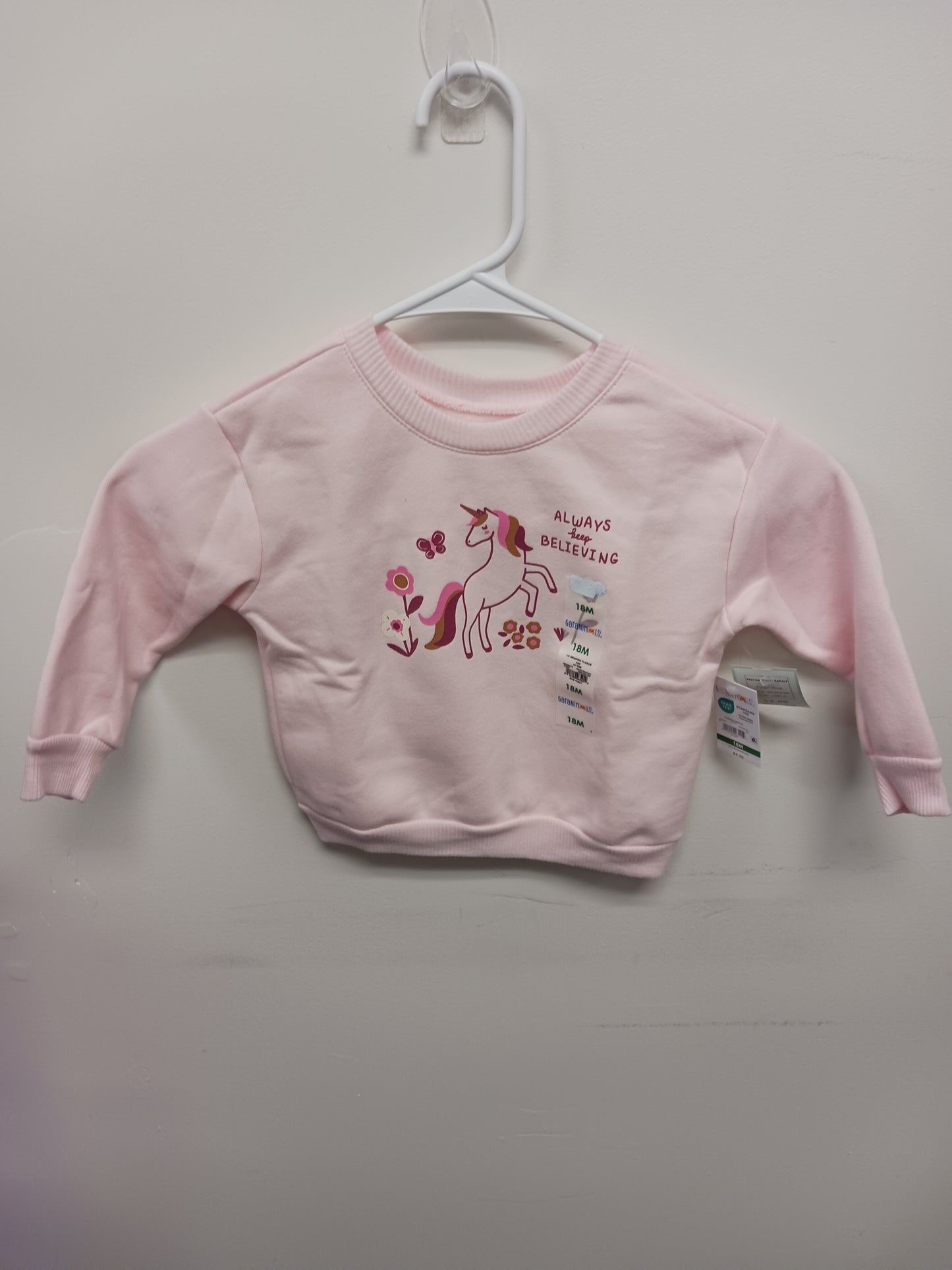 Pink Garanimals Horse Sweatshirt, 18M G