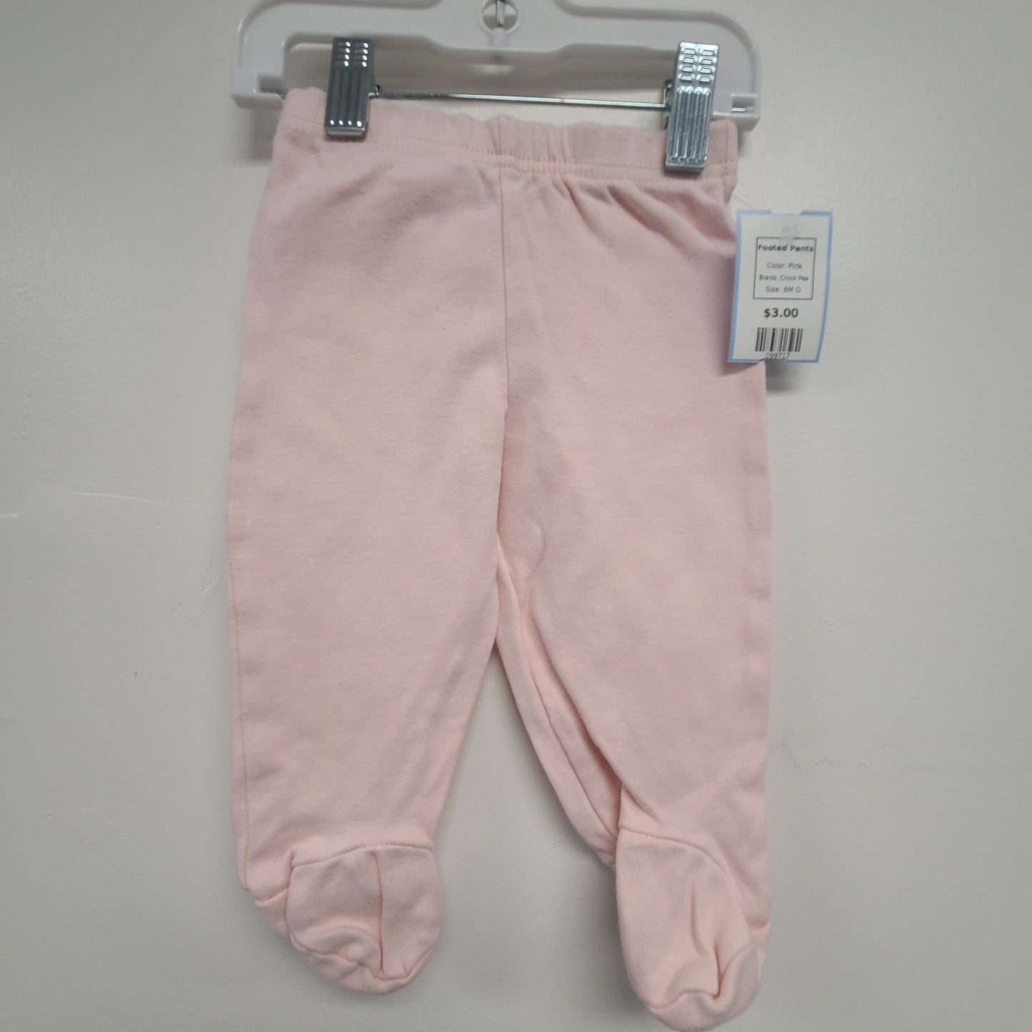 Pink Chick Pea Footed Pants, 6M G