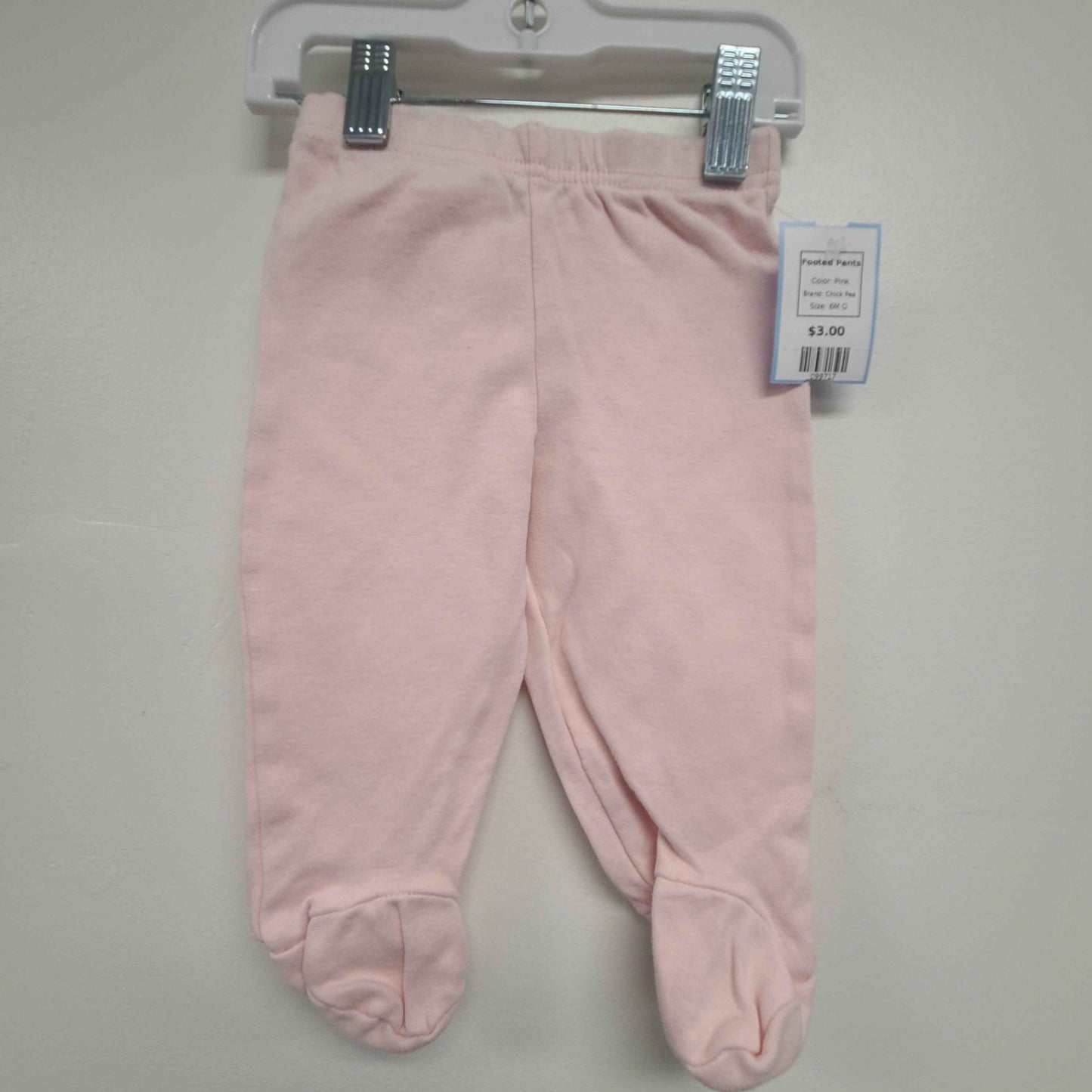 Pink Chick Pea Footed Pants, 6M G