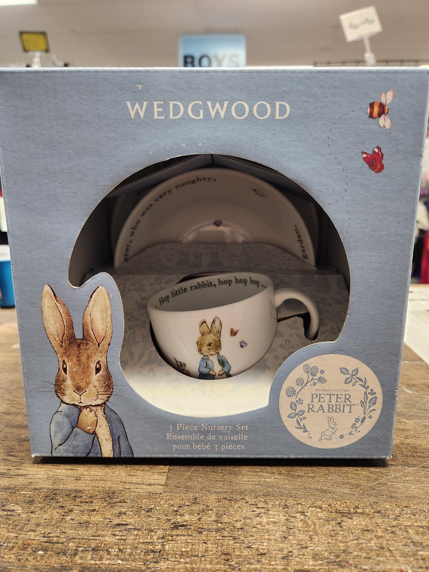 Wedgwood 3Pc Feeding Set-Peter Rabbit