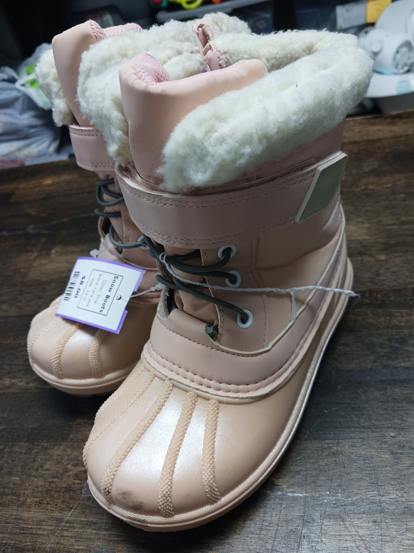 Pink Cat & Jack Snow Boots, 12 G