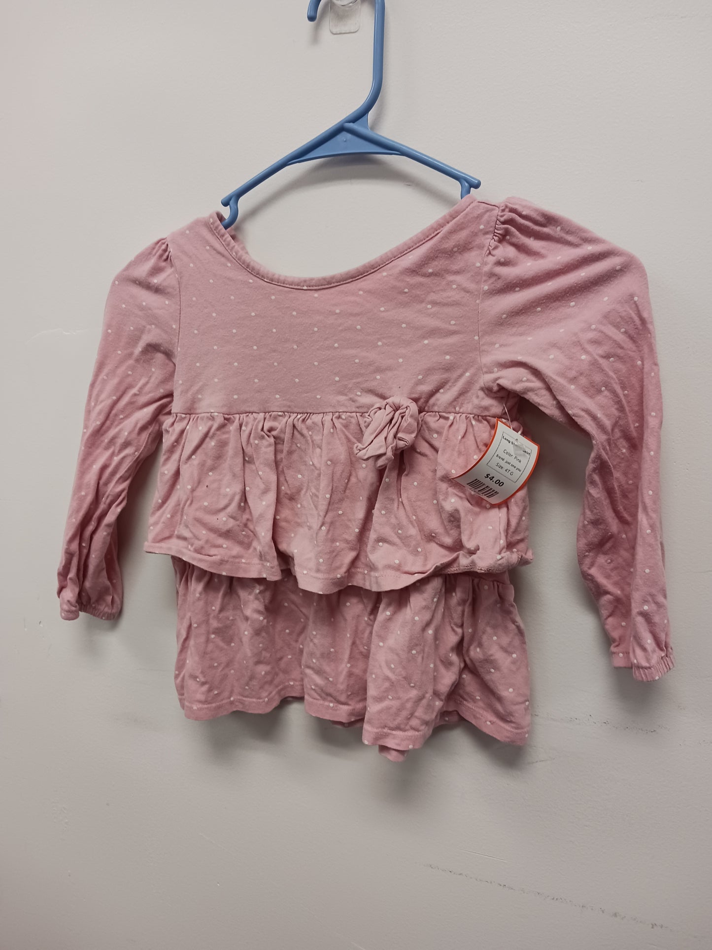 Pink just one you Long Sleeve Shirt, 4T G