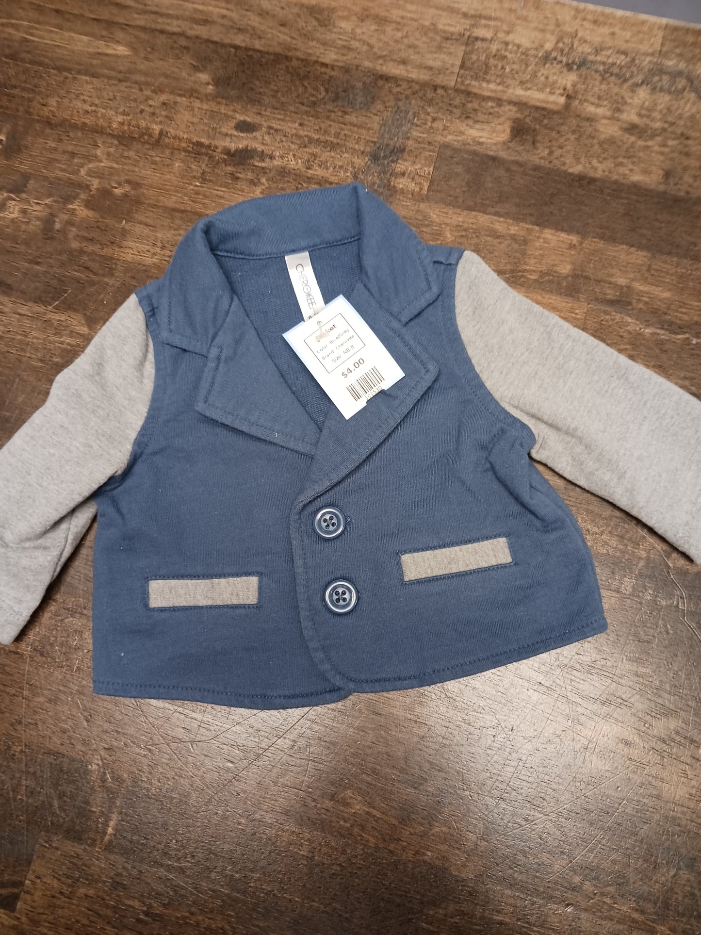Blue/Grey Cherokee Jacket, NB B