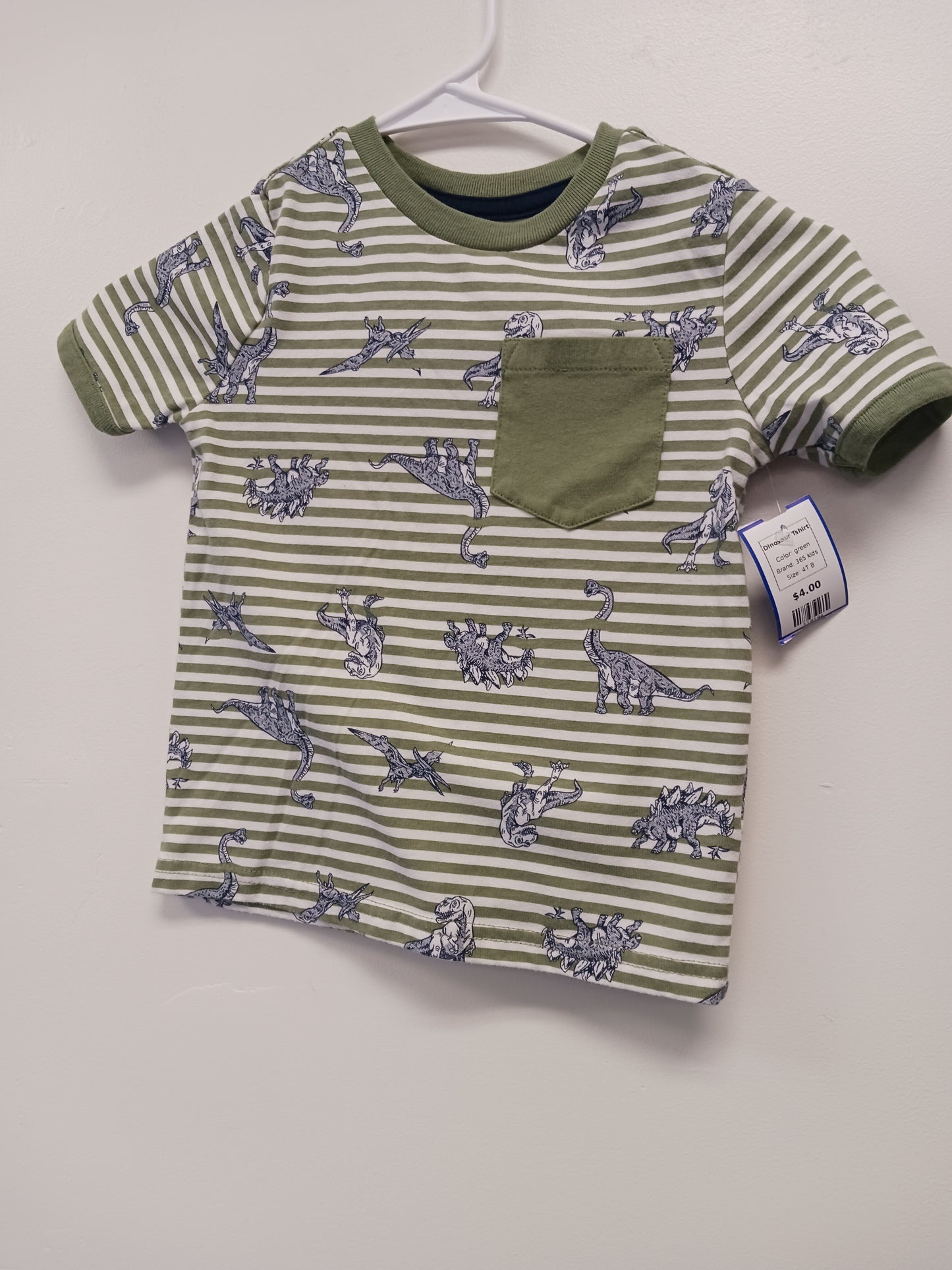 green 365 kids Dinosaur Tshirt, 4T B