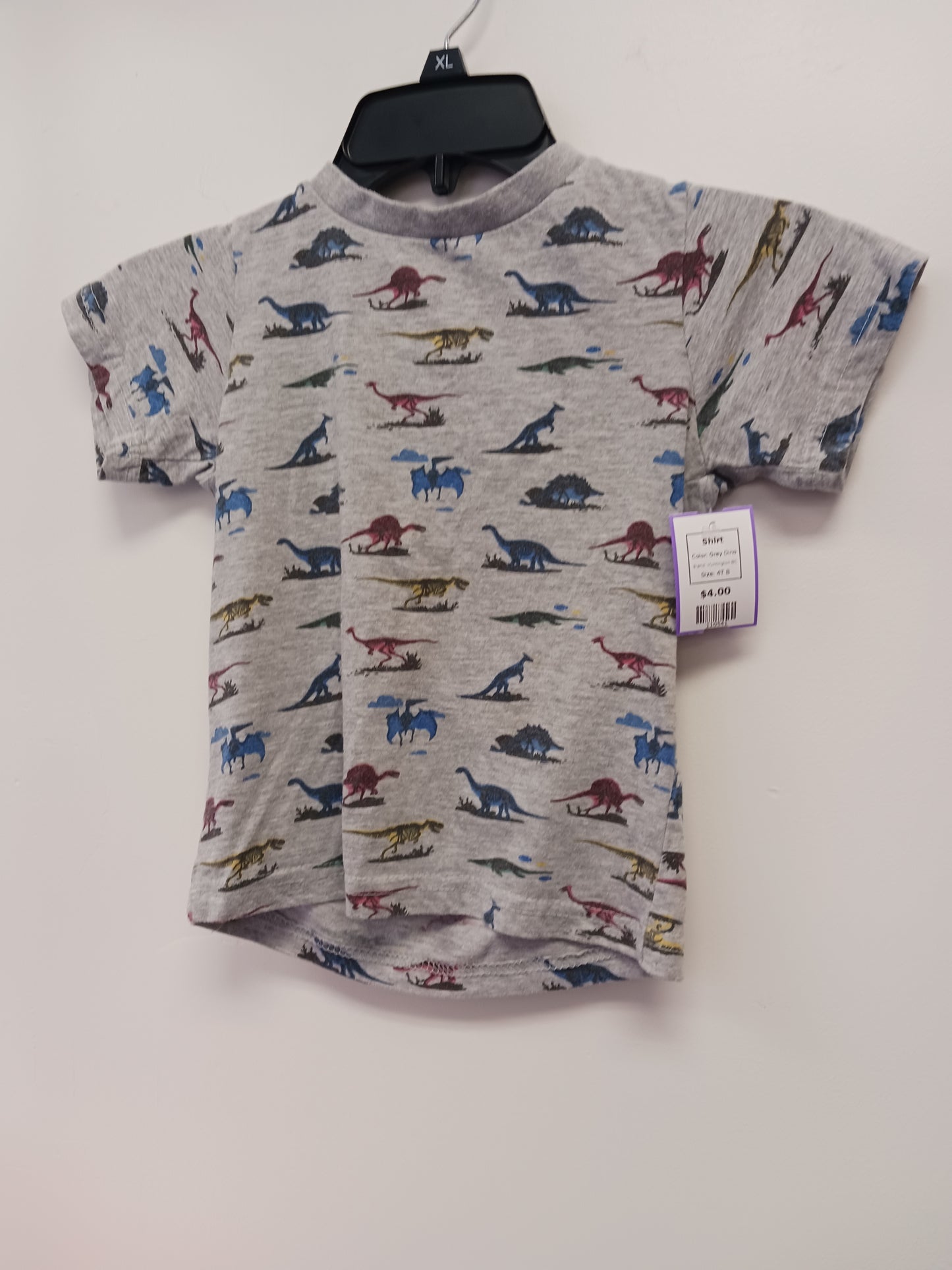 Grey Dino Huntington BC Shirt, 4T B