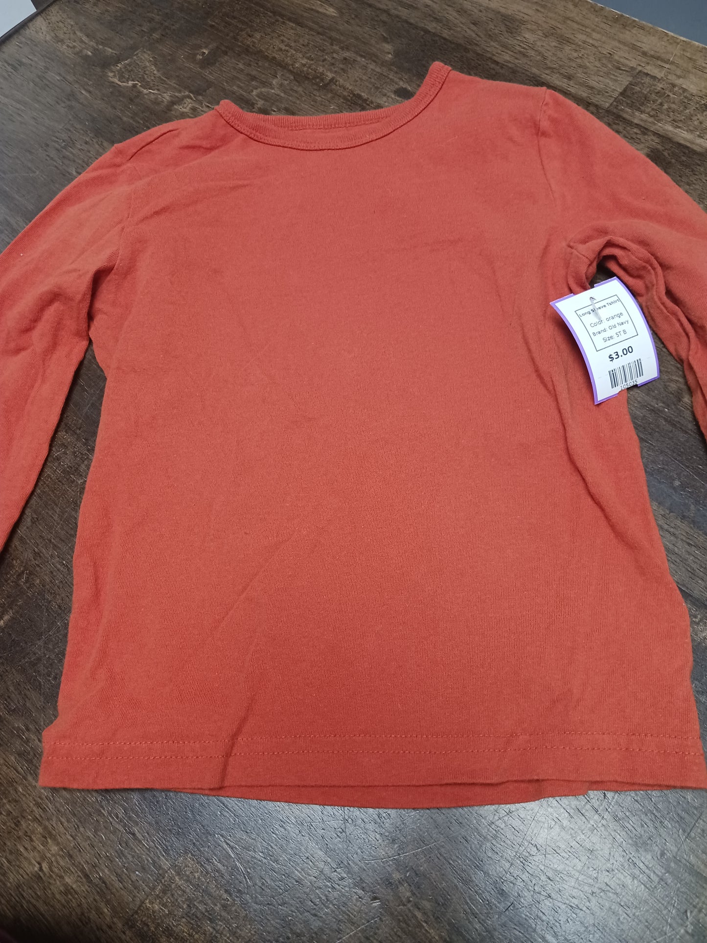 orange Old Navy Long Sleeve Tshirt, 5T B