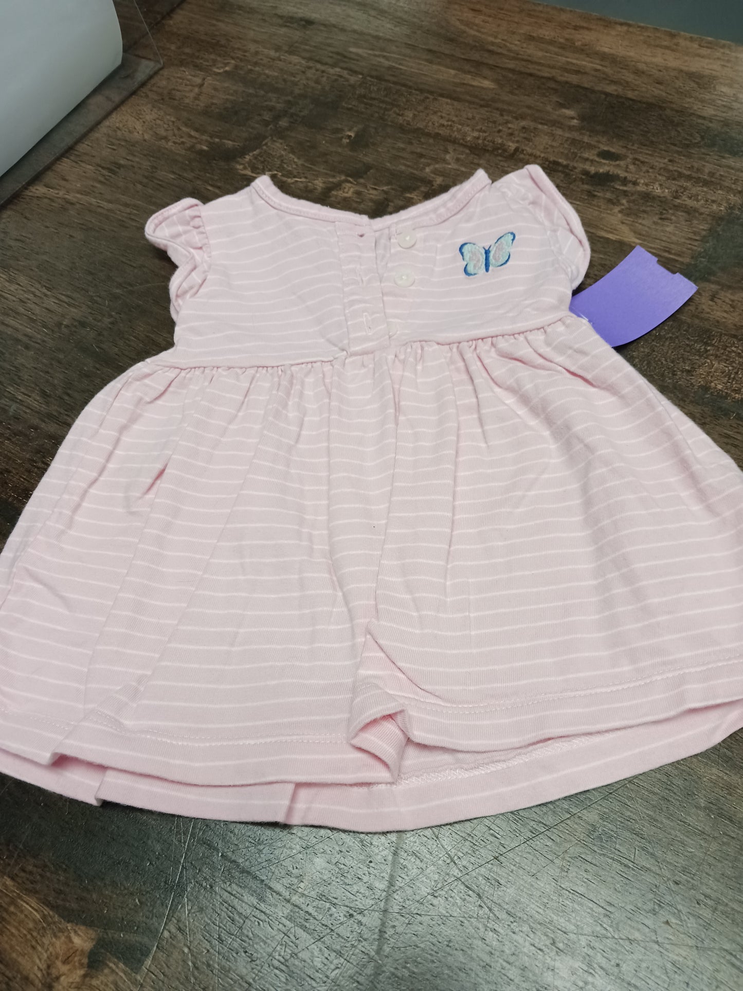 Pink/White Carters Dress, 3M G