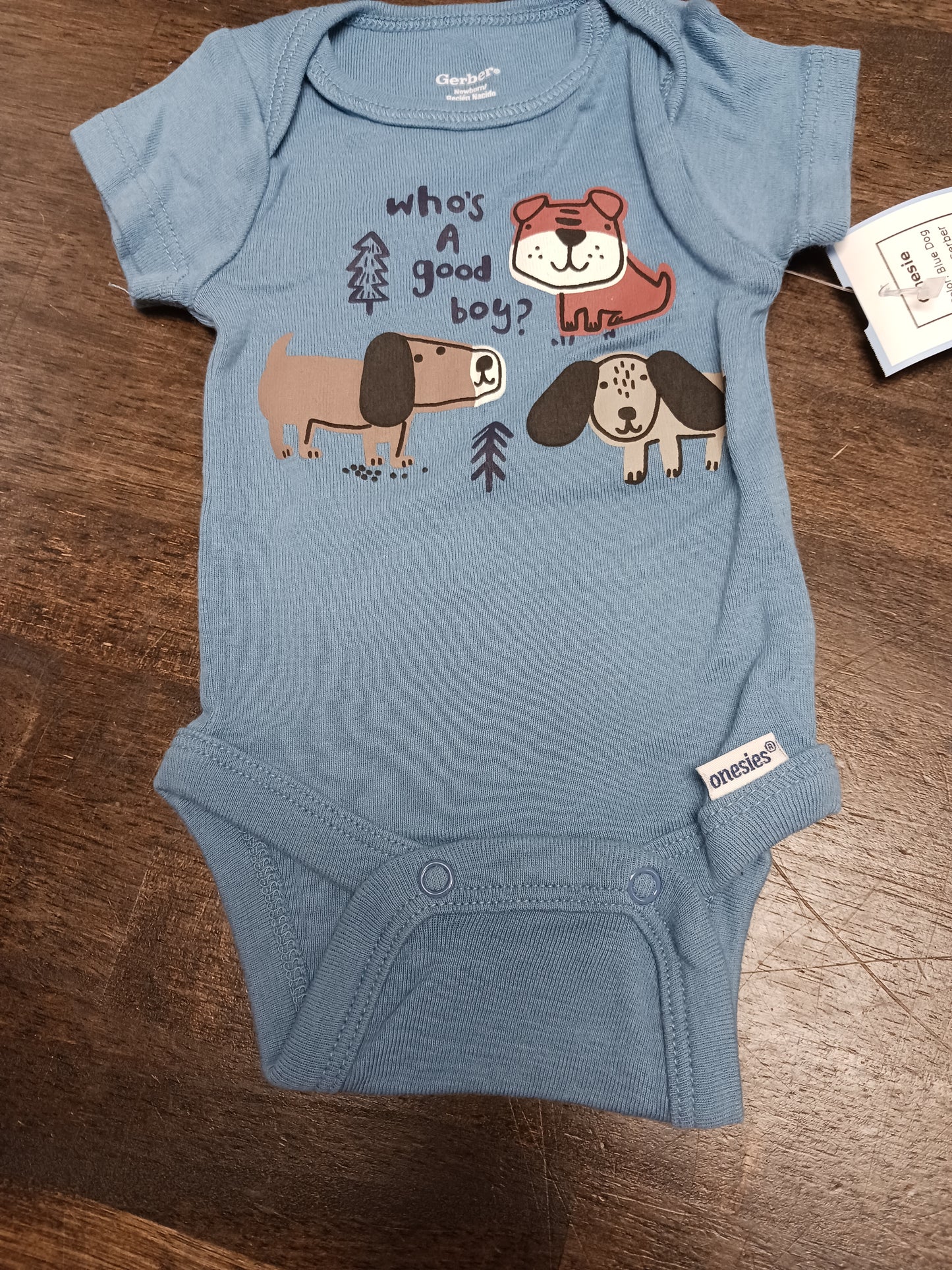Blue Dog Gerber Onesie, NB B