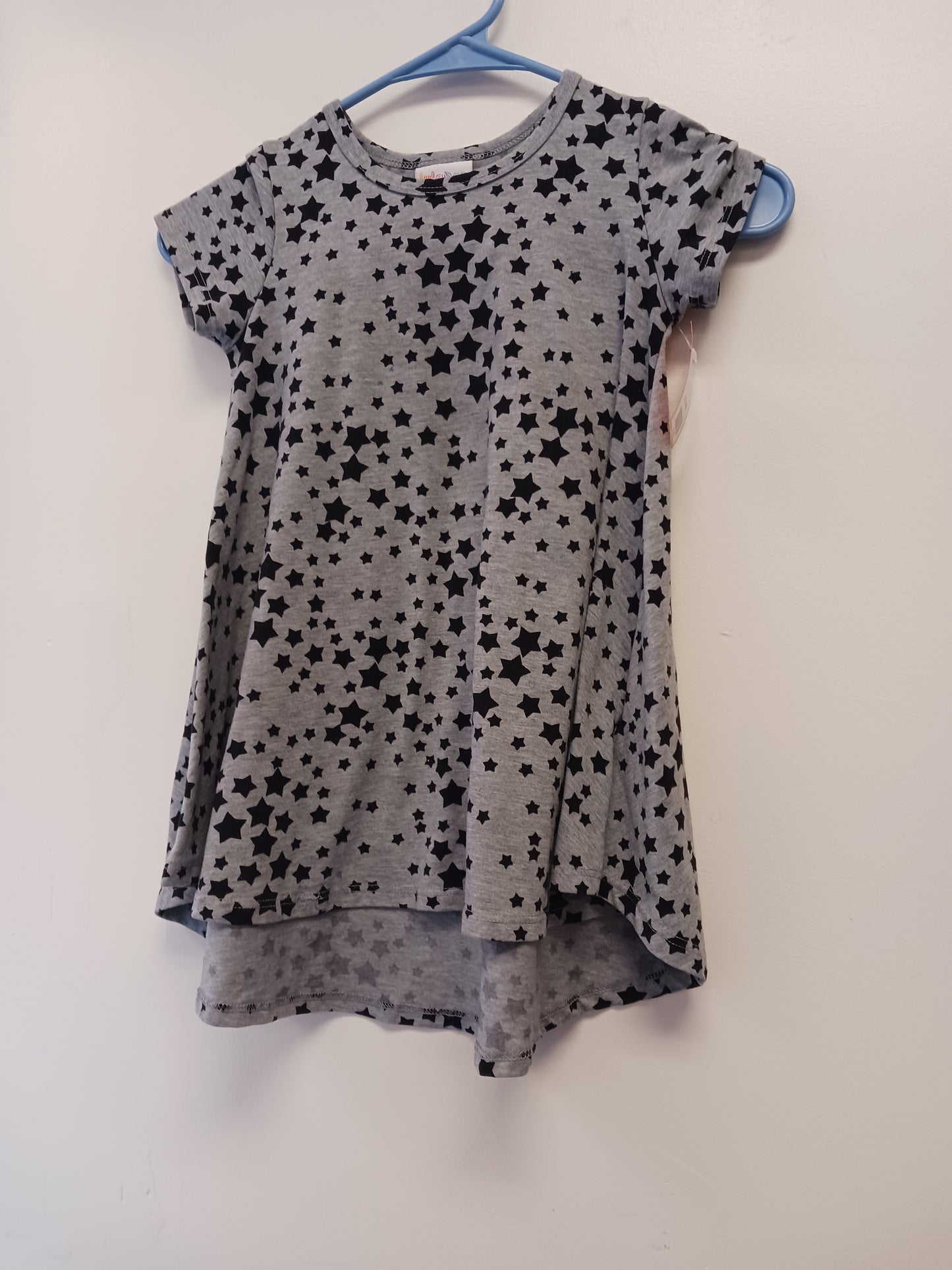 Grey/Black Star Lularoe Dress, 4T G