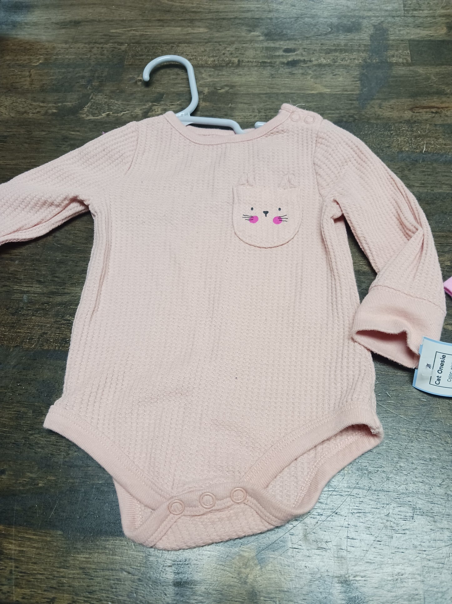 pink Garanimals Cat Onesie, 3M G