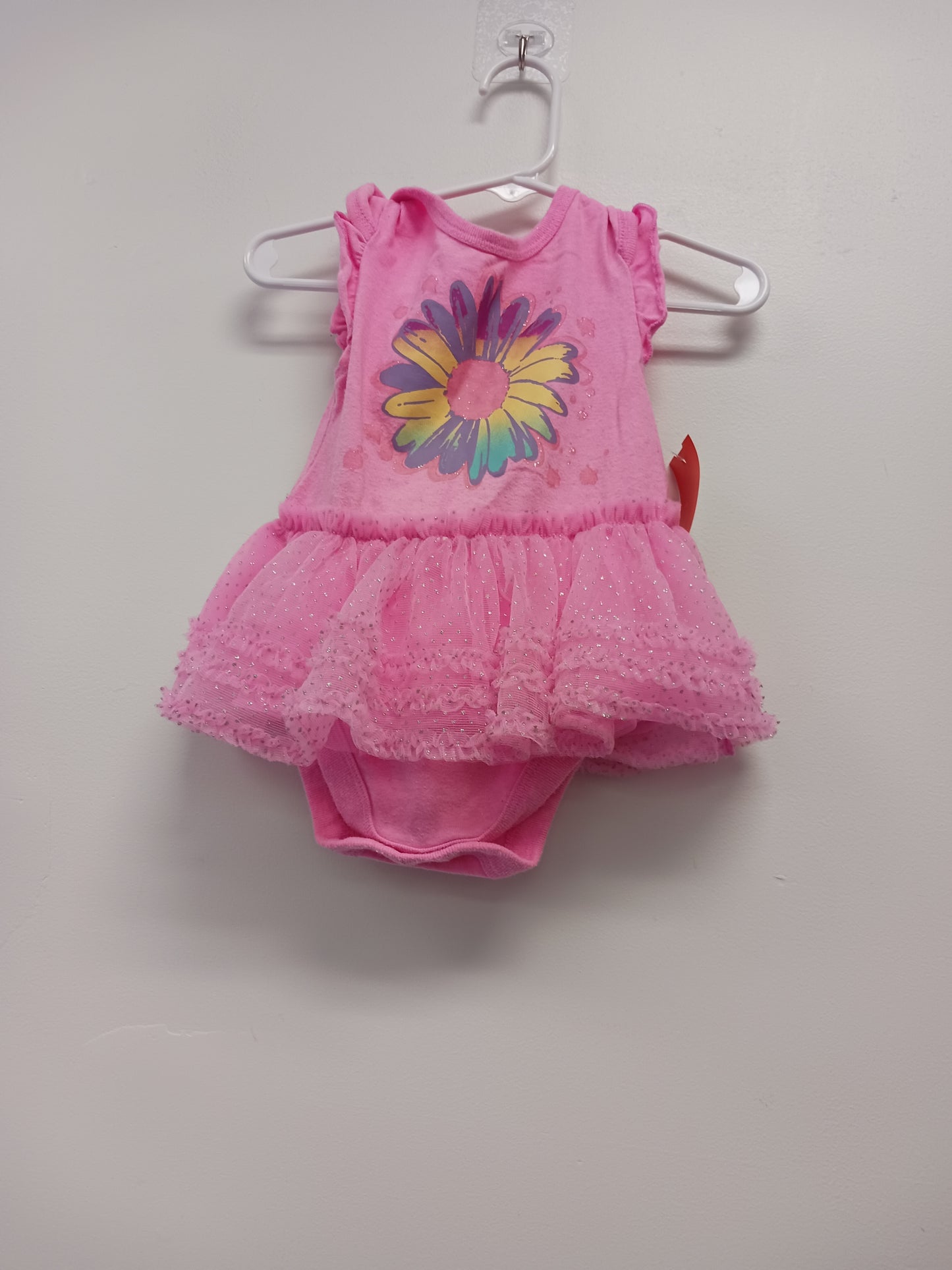 Pink/Colorful Flower Garanimals Dress, 6-9M G