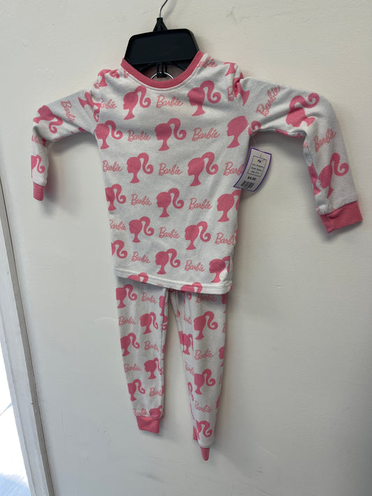 White/Pink Barbie Pjs, 2T G