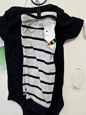 Black/Grey Carters Outfit, 3M B